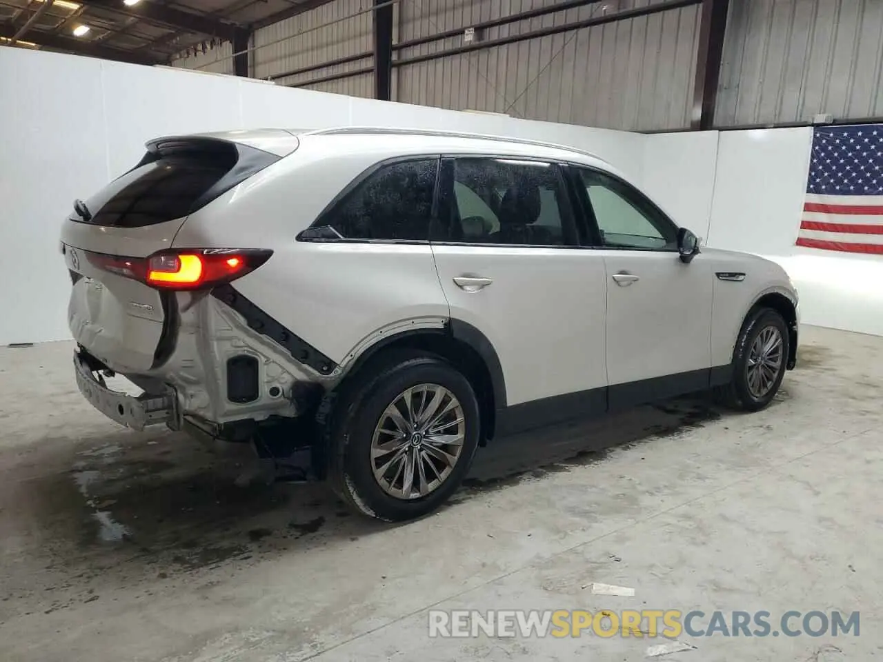 3 fotografías del automóvil dañado JM3KKBHD6S1198206 MAZDA CX-90 PREF 2025