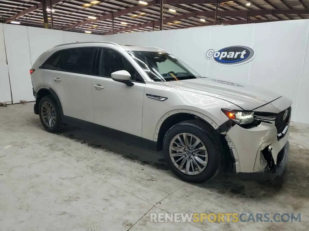 4 fotografías del automóvil dañado JM3KKBHD6S1198206 MAZDA CX-90 PREF 2025