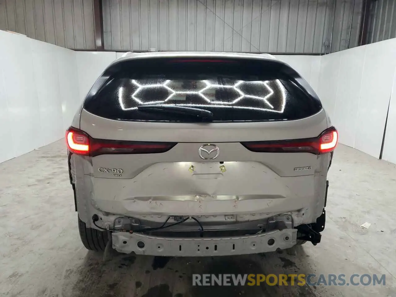 6 fotografías del automóvil dañado JM3KKBHD6S1198206 MAZDA CX-90 PREF 2025