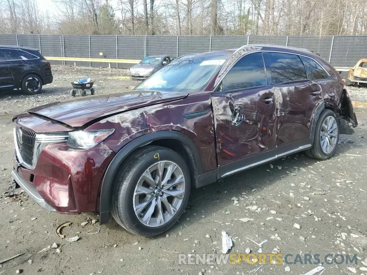 1 fotografías del automóvil dañado JM3KKDHD0R1188261 MAZDA CX-90 PREM 2024