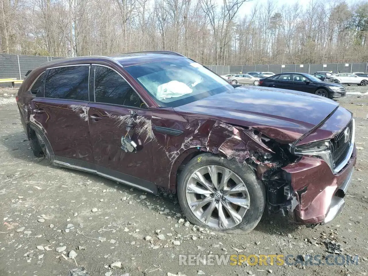 4 fotografías del automóvil dañado JM3KKDHD0R1188261 MAZDA CX-90 PREM 2024