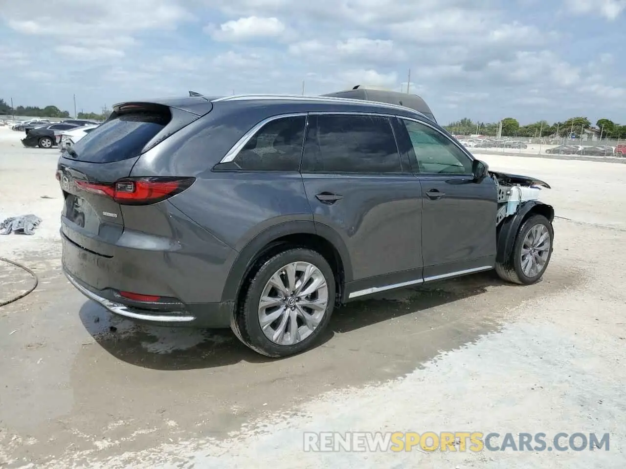 3 fotografías del automóvil dañado JM3KKDHD7R1116988 MAZDA CX-90 PREM 2024