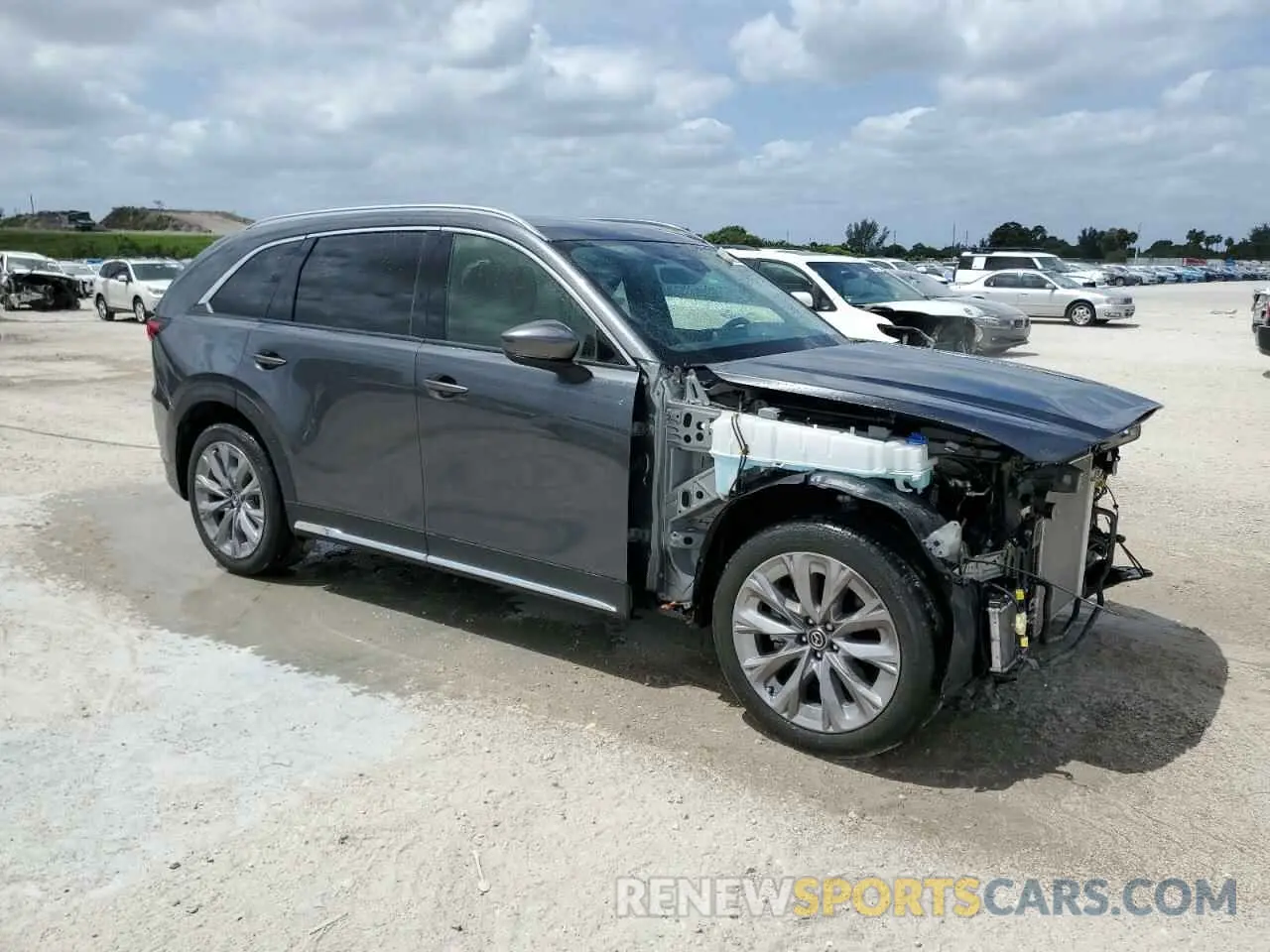 4 fotografías del automóvil dañado JM3KKDHD7R1116988 MAZDA CX-90 PREM 2024