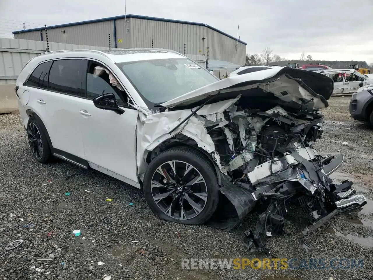 4 fotografías del automóvil dañado JM3KKEHA0R1141176 MAZDA CX-90 PREM 2024