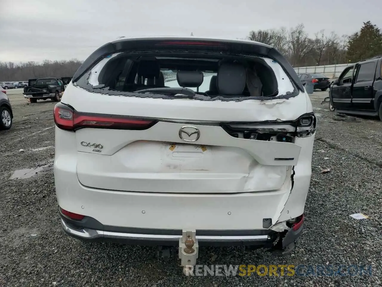 6 fotografías del automóvil dañado JM3KKEHA0R1141176 MAZDA CX-90 PREM 2024