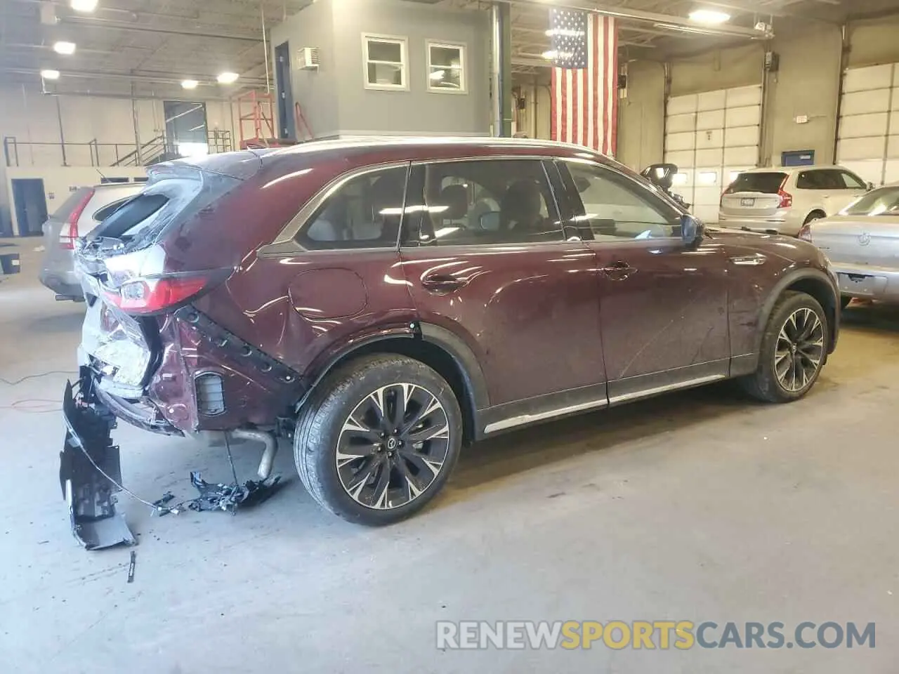 3 fotografías del automóvil dañado JM3KKEHA5R1114572 MAZDA CX-90 PREM 2024