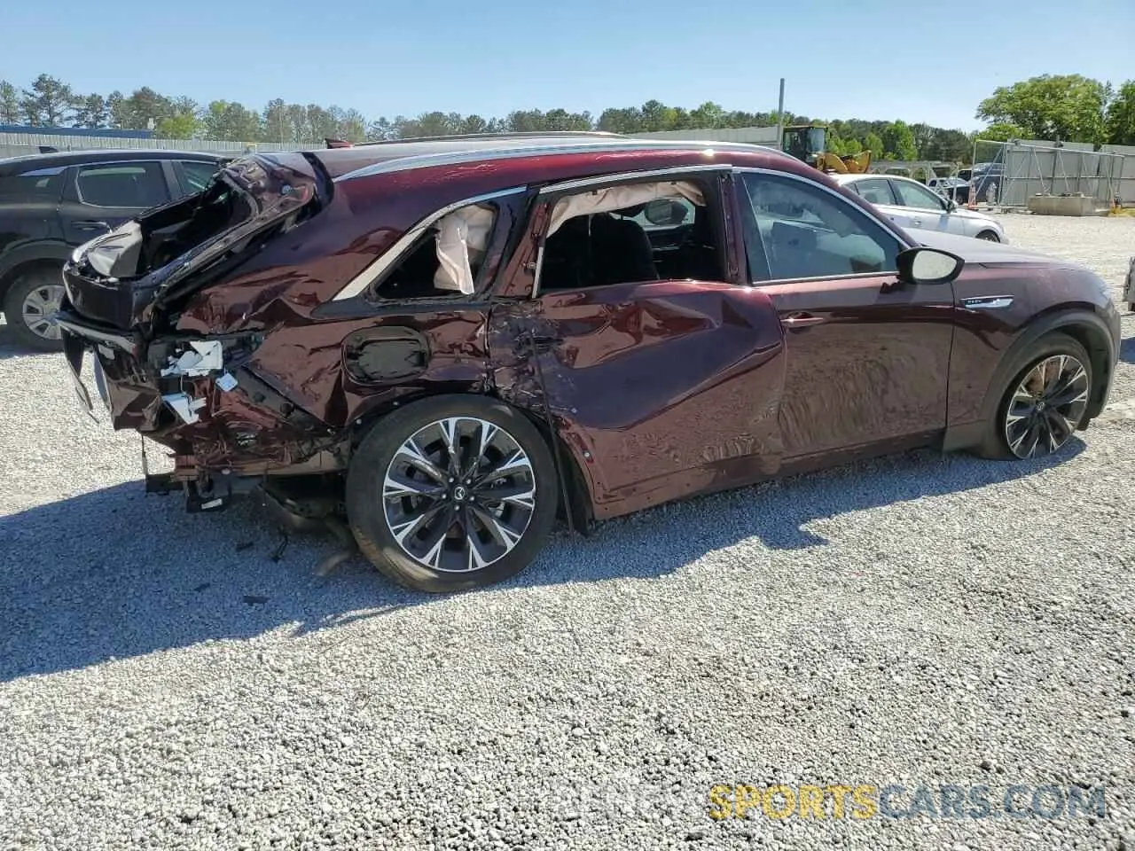 3 fotografías del automóvil dañado JM3KKEHA6R1132546 MAZDA CX-90 PREM 2024