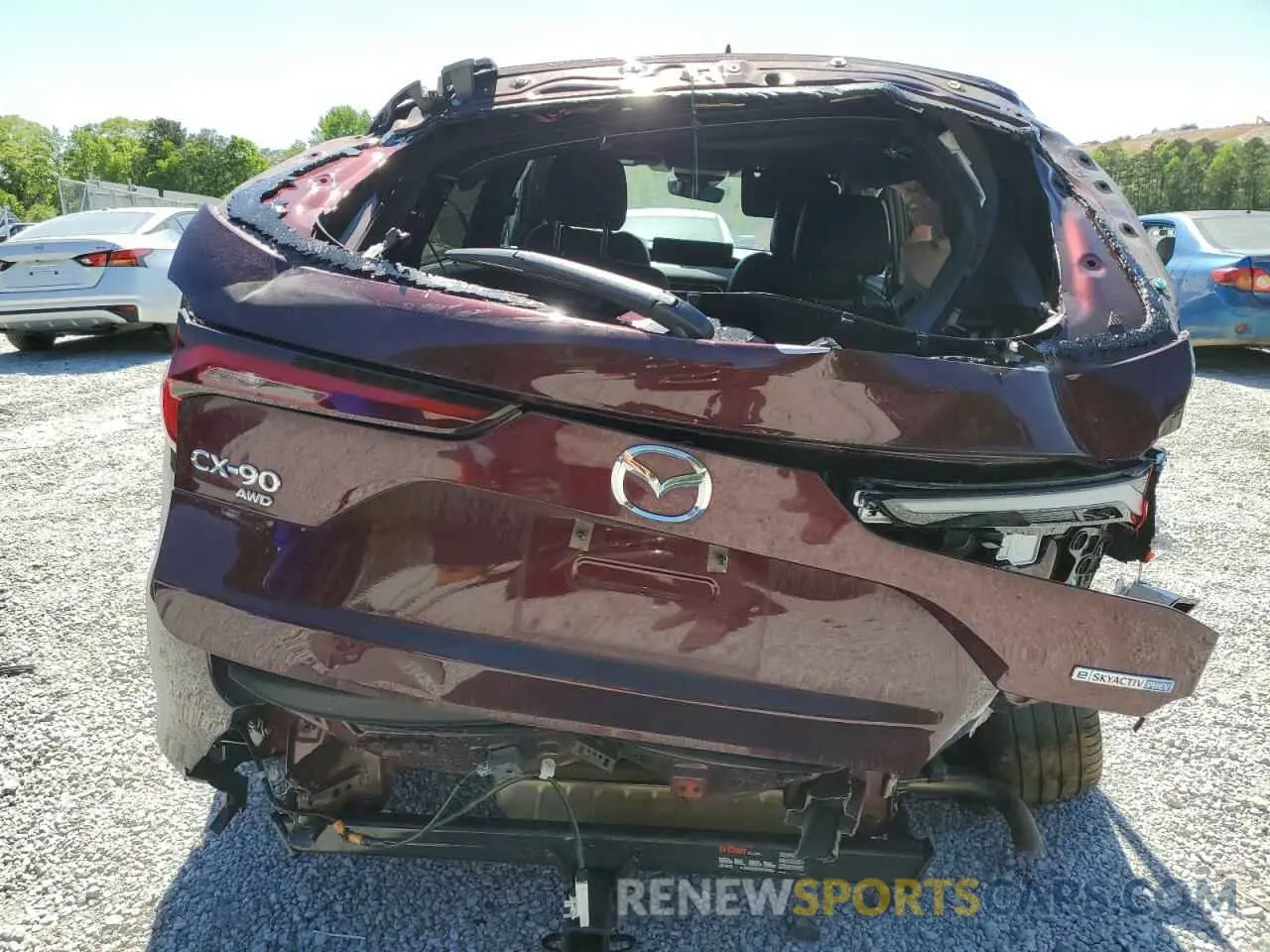 6 fotografías del automóvil dañado JM3KKEHA6R1132546 MAZDA CX-90 PREM 2024