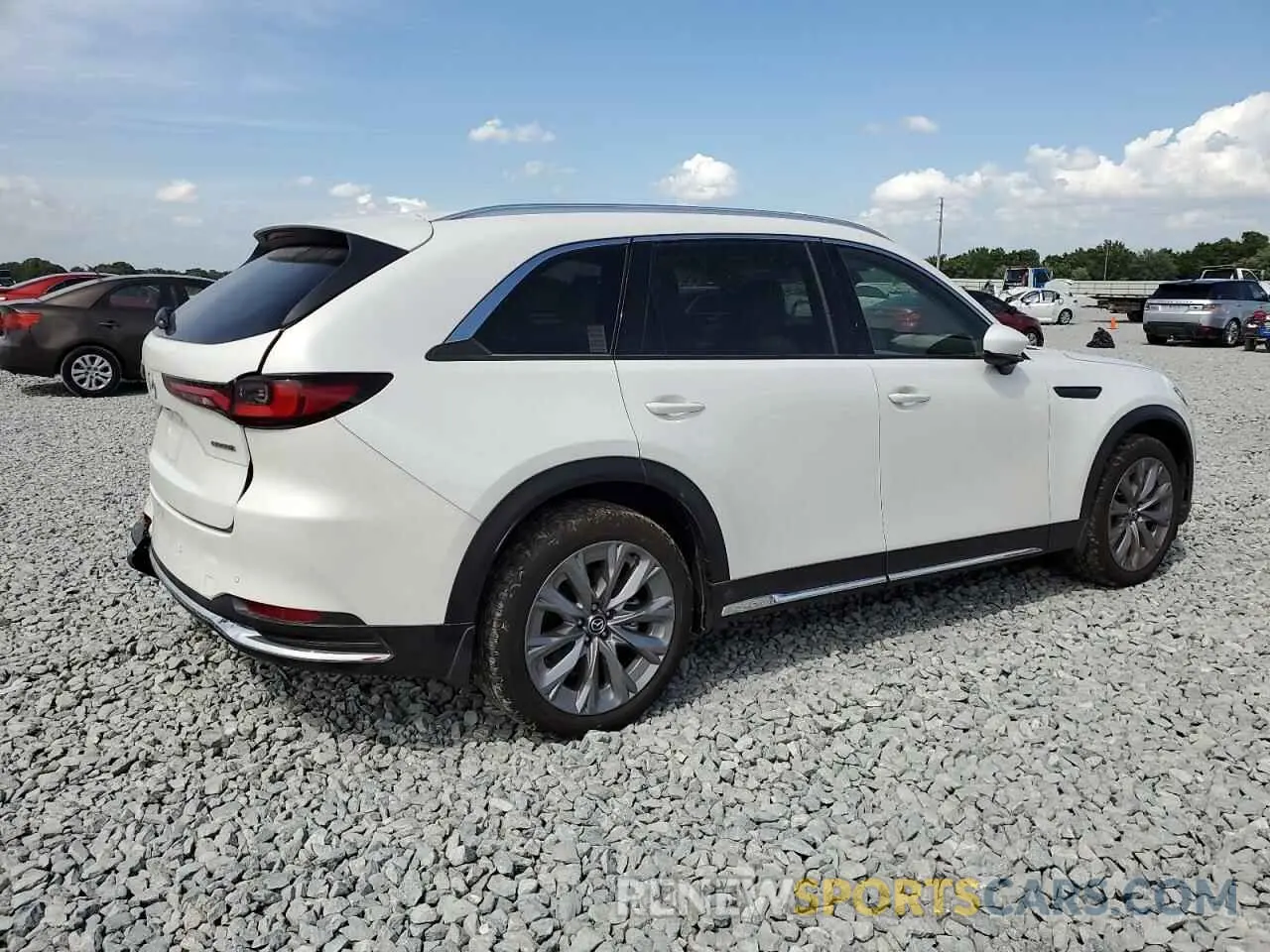 3 fotografías del automóvil dañado JM3KKEHD2R1173296 MAZDA CX-90 PREM 2024