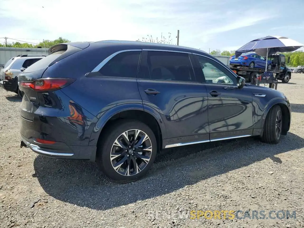 3 fotografías del automóvil dañado JM3KKEHC8S1217458 MAZDA CX-90 PREM 2025