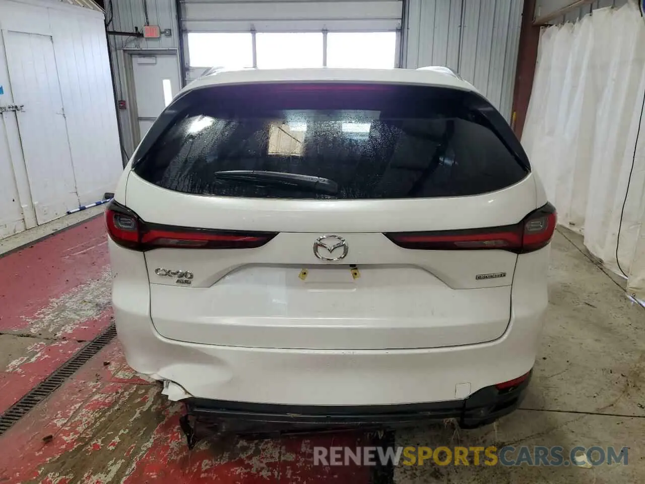 6 fotografías del automóvil dañado JM3KKAHD5R1163953 MAZDA CX-90 SELE 2024