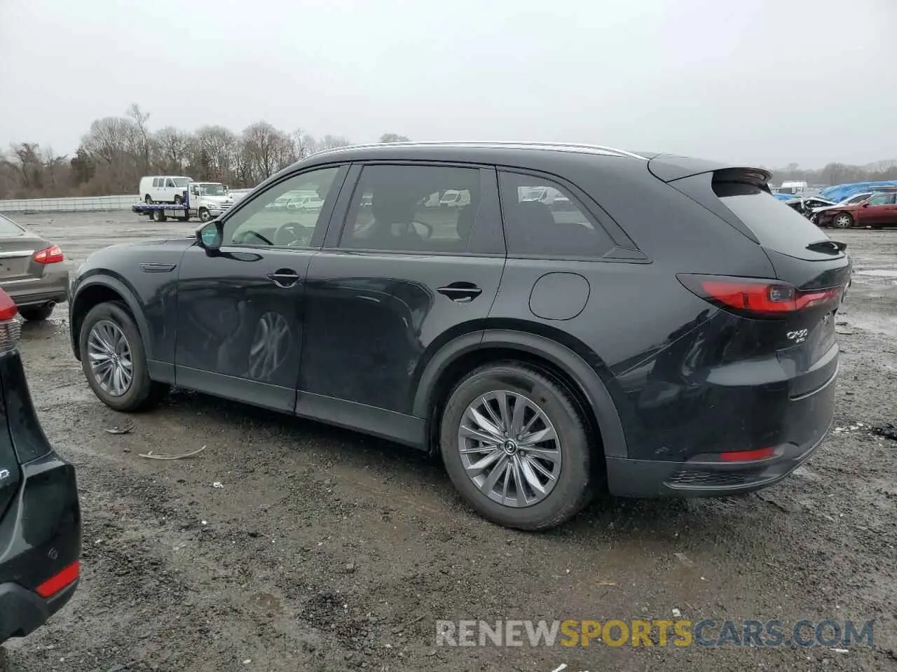 2 fotografías del automóvil dañado JM3KKAHD5R1171826 MAZDA CX-90 SELE 2024
