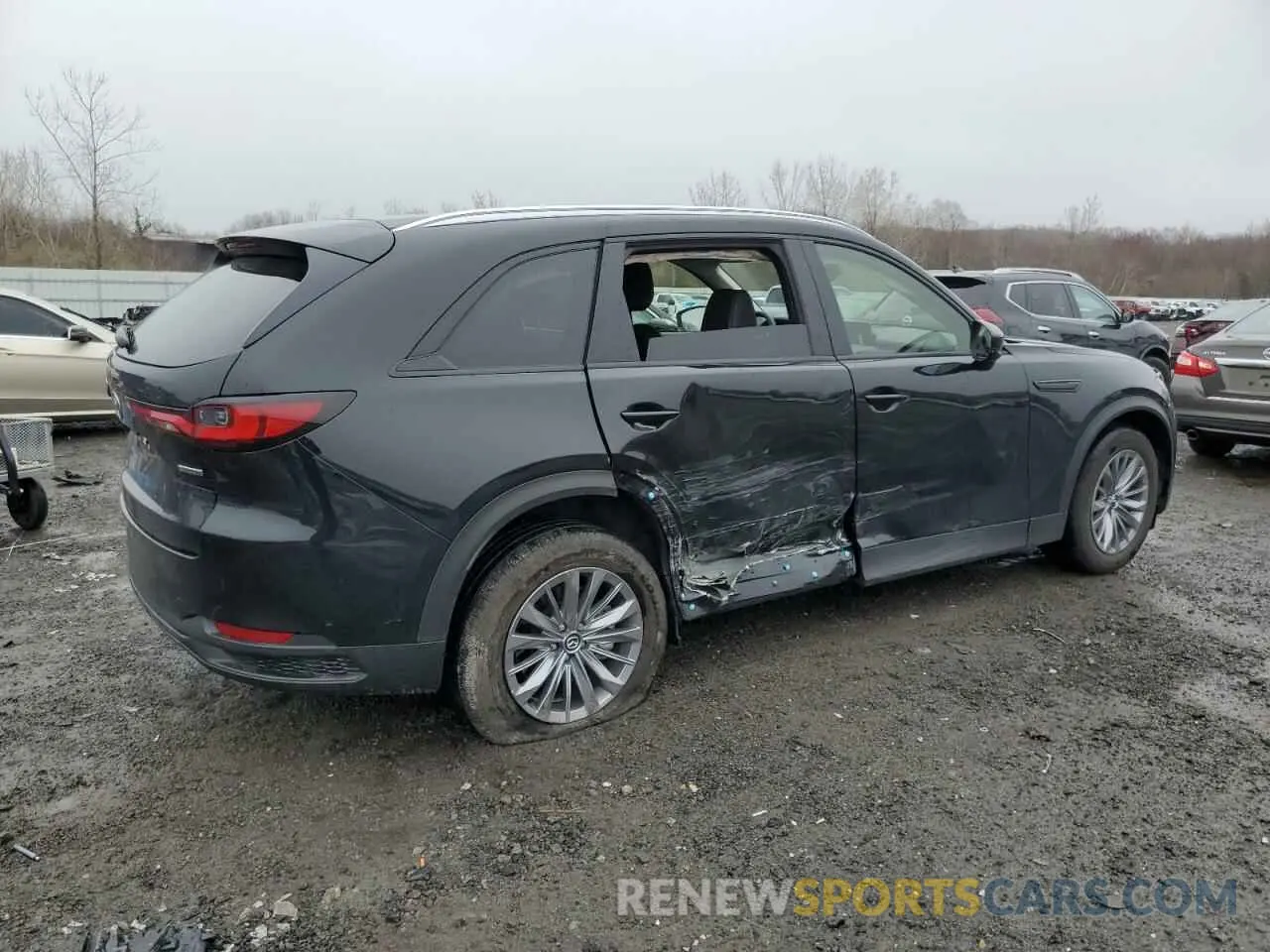 3 fotografías del automóvil dañado JM3KKAHD5R1171826 MAZDA CX-90 SELE 2024