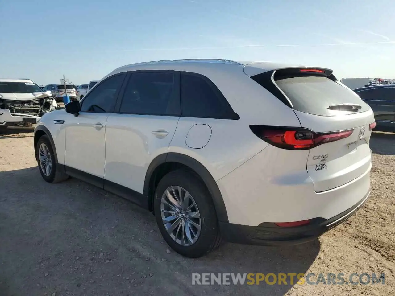 2 fotografías del automóvil dañado JM3KKAHD3S1212590 MAZDA CX-90 SELE 2025