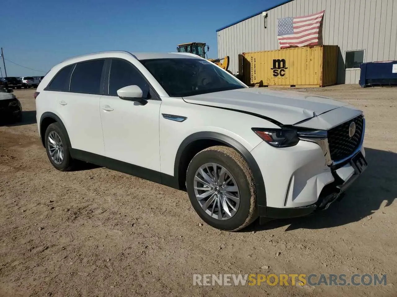 4 fotografías del automóvil dañado JM3KKAHD3S1212590 MAZDA CX-90 SELE 2025