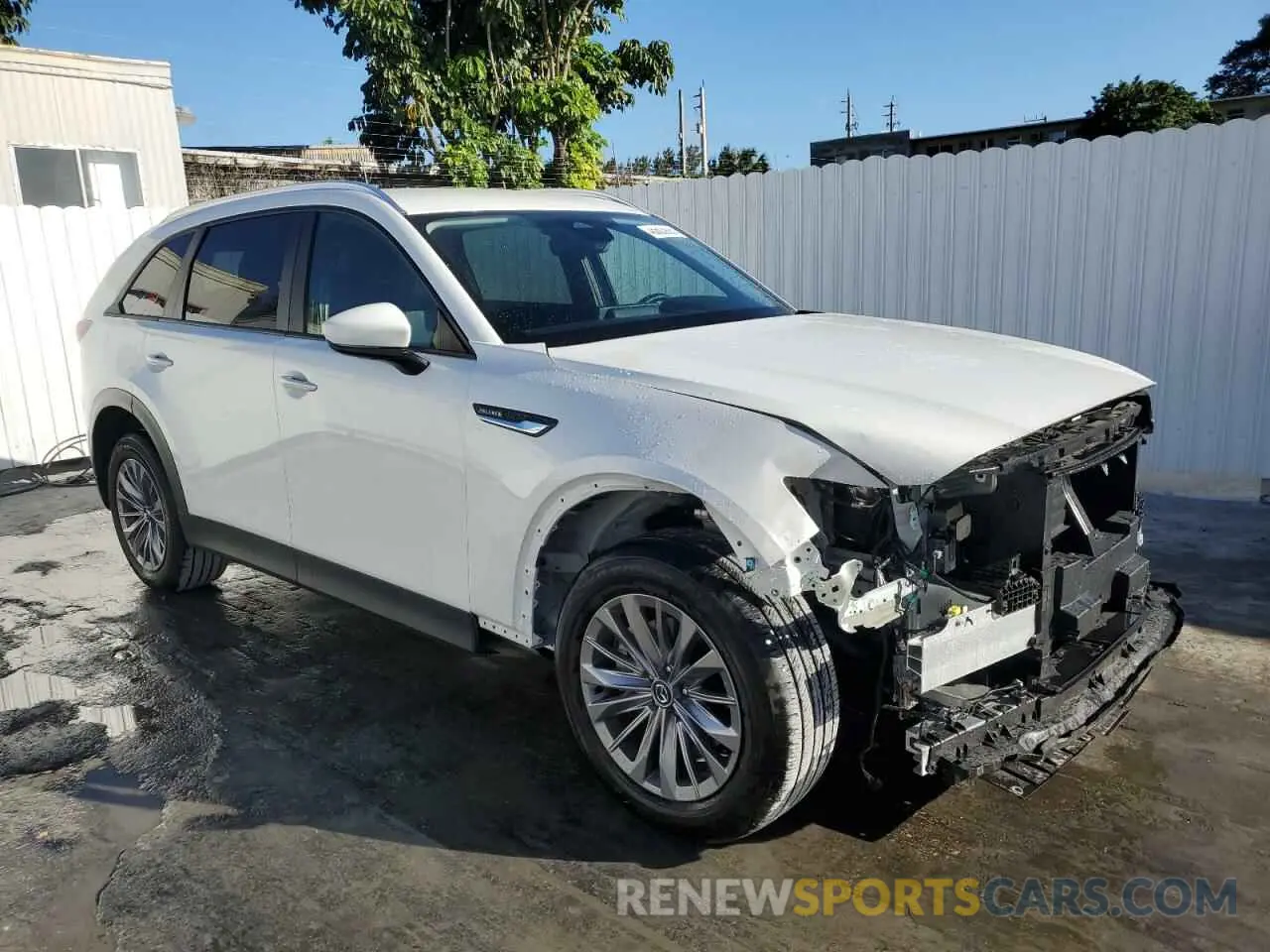 4 fotografías del automóvil dañado JM3KKAHD9S1193298 MAZDA CX-90 SELE 2025