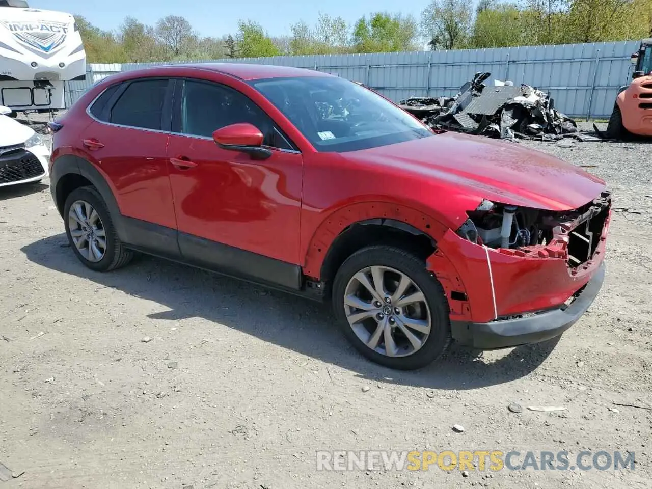 4 fotografías del automóvil dañado 3MVDMBDL5LM132094 MAZDA CX30 2020