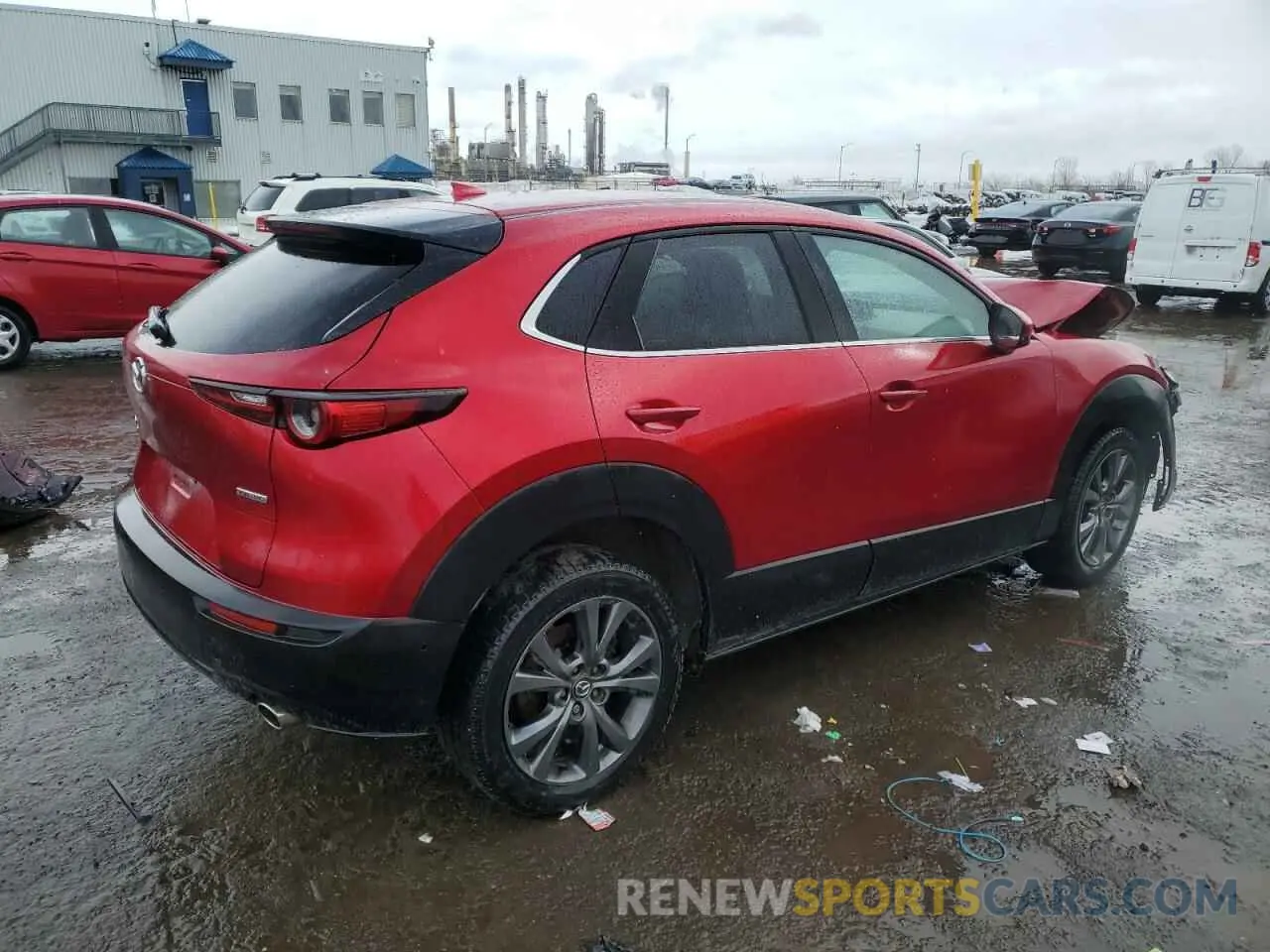 3 fotografías del automóvil dañado 3MVDMBDM7LM130422 MAZDA CX30 2020