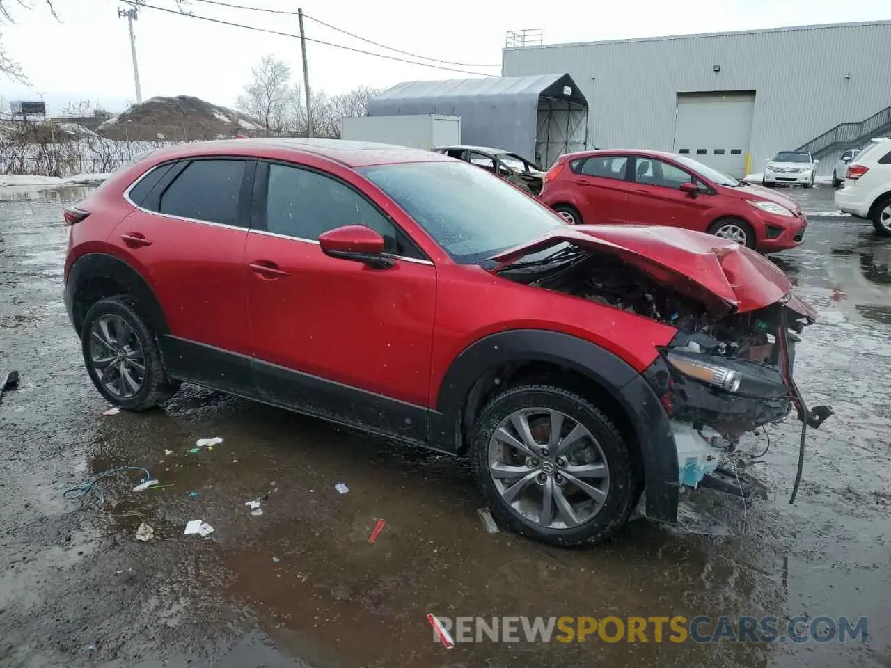 4 fotografías del automóvil dañado 3MVDMBDM7LM130422 MAZDA CX30 2020