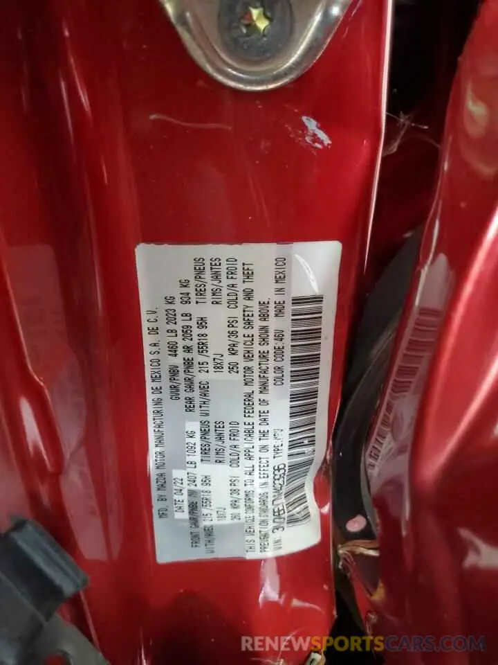 13 fotografías del automóvil dañado 3MVDMBEY7NM423936 MAZDA CX30 2022