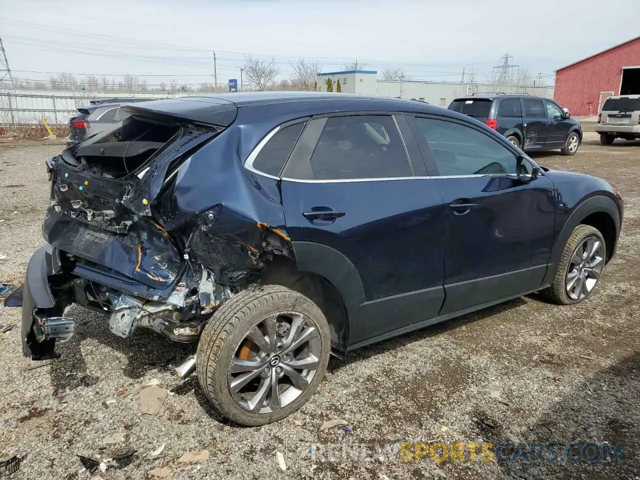 3 fotografías del automóvil dañado 3MVDMBCMXPM501581 MAZDA CX30 2023