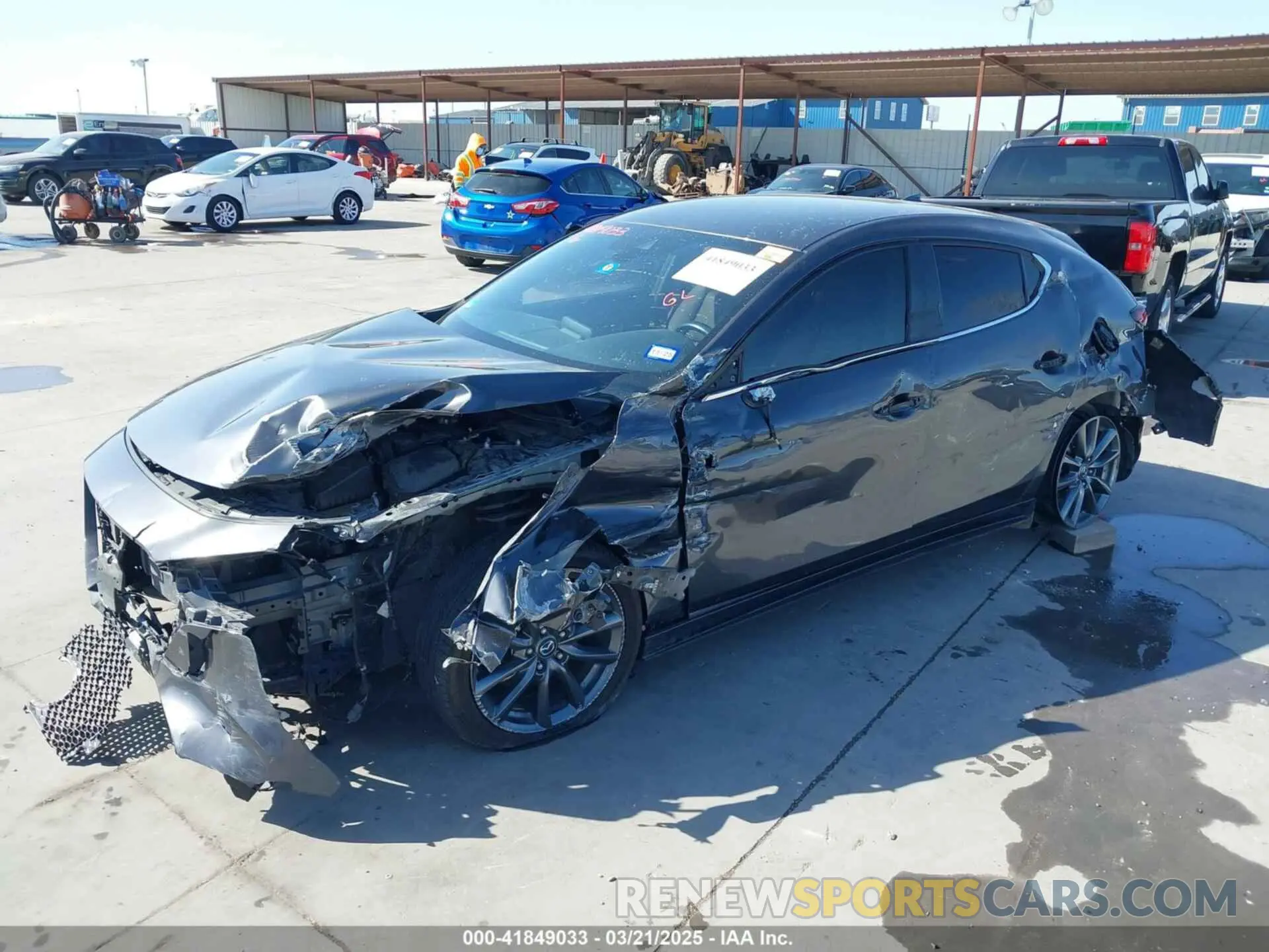 6 fotografías del automóvil dañado JM1BPAMM8K1120231 MAZDA MAZDA3 2019