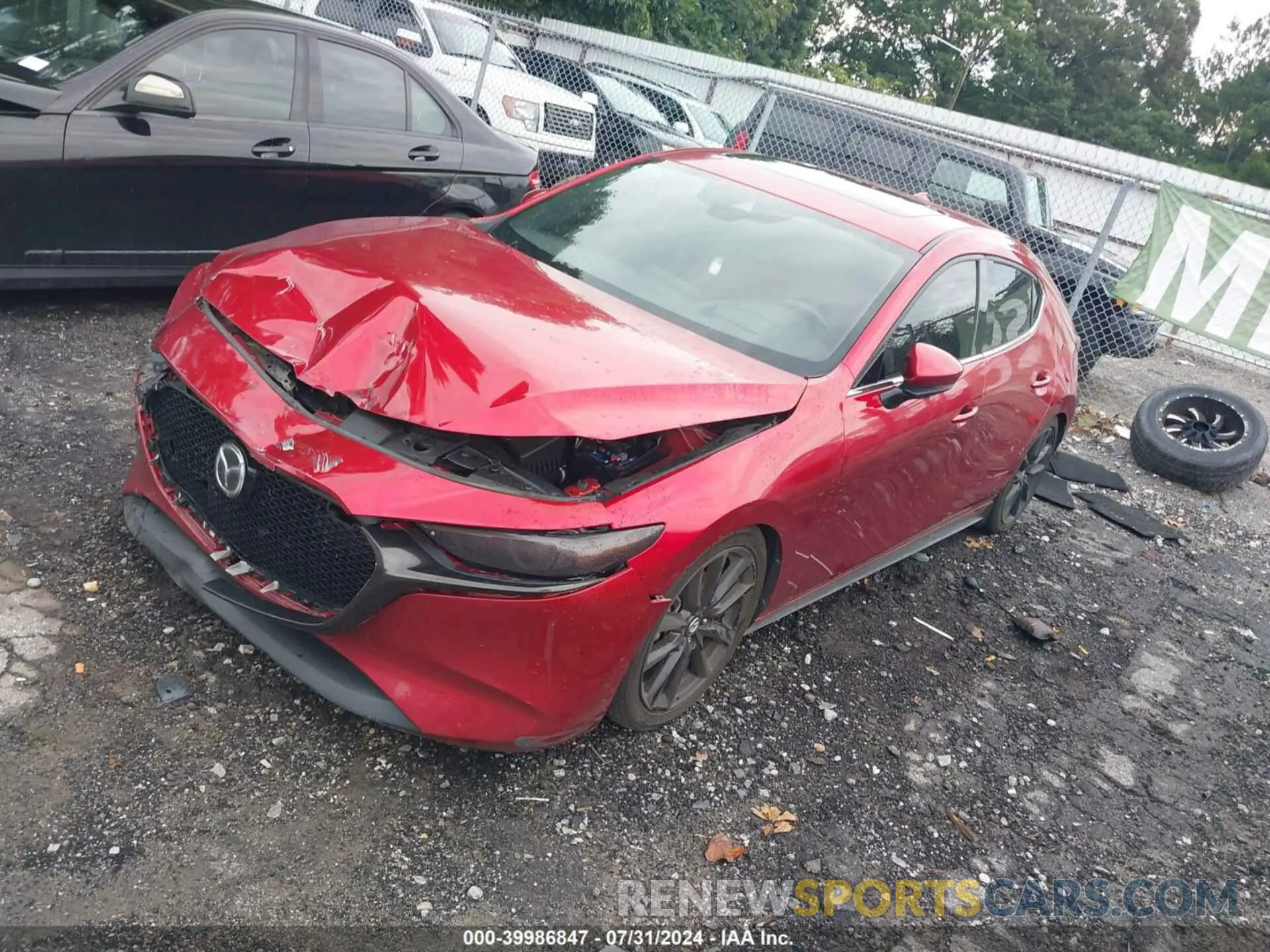 2 fotografías del automóvil dañado JM1BPANMXK1136767 MAZDA MAZDA3 2019