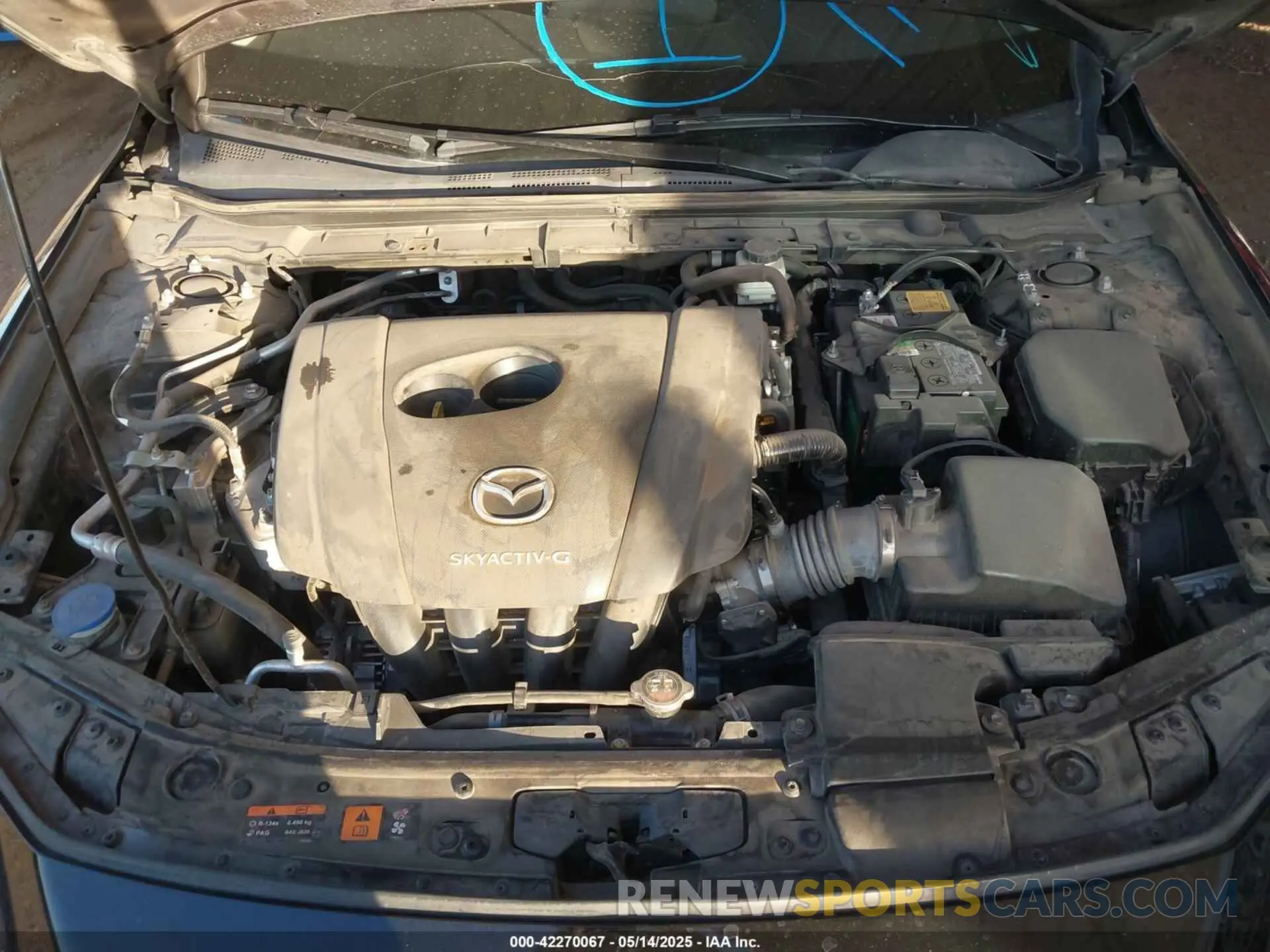10 fotografías del automóvil dañado 3MZBPAAL7MM200585 MAZDA MAZDA3 2021