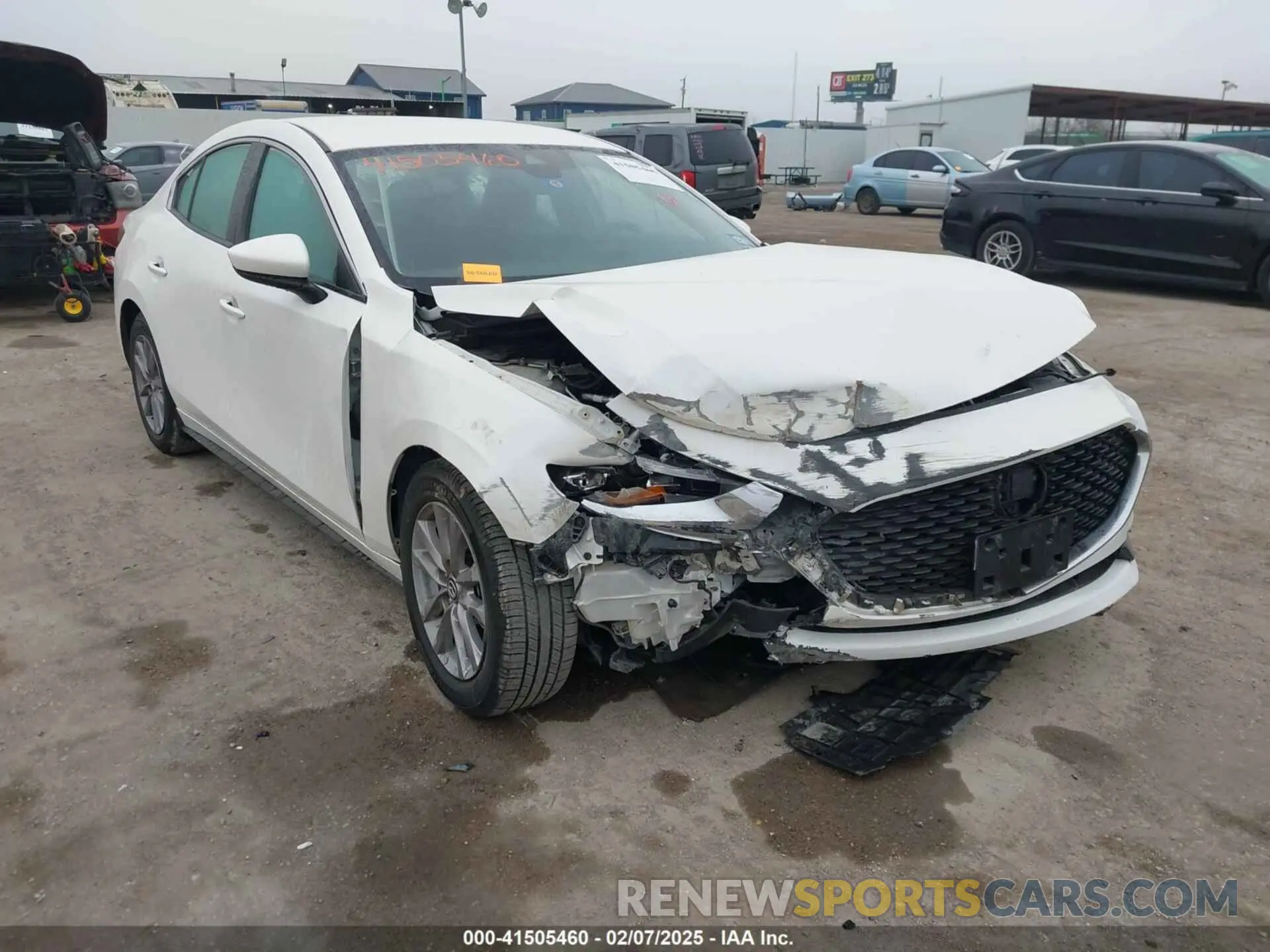 6 fotografías del automóvil dañado JM1BPAAL1M1327770 MAZDA MAZDA3 2021