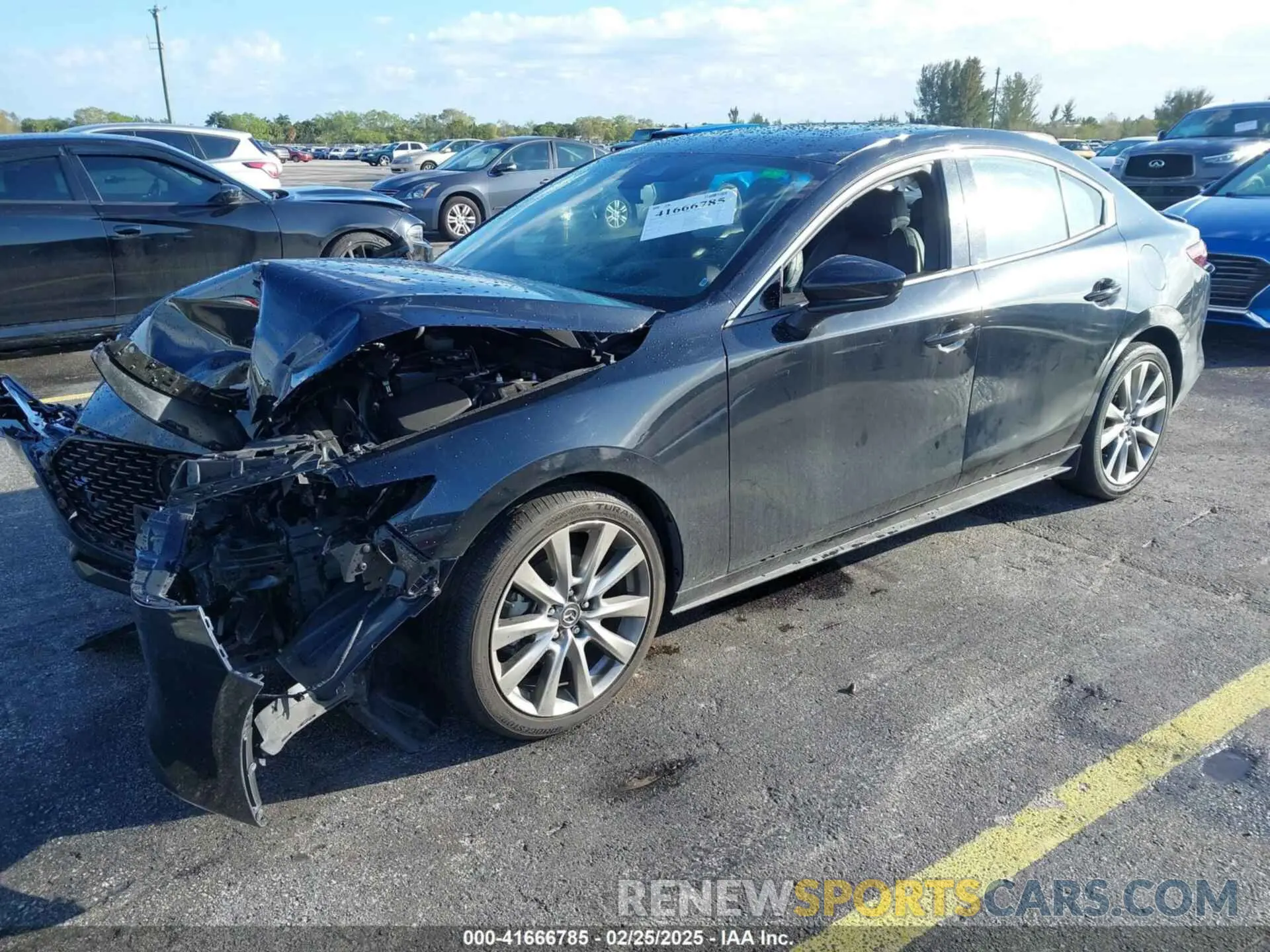 2 fotografías del automóvil dañado JM1BPADL7M1303484 MAZDA MAZDA3 2021