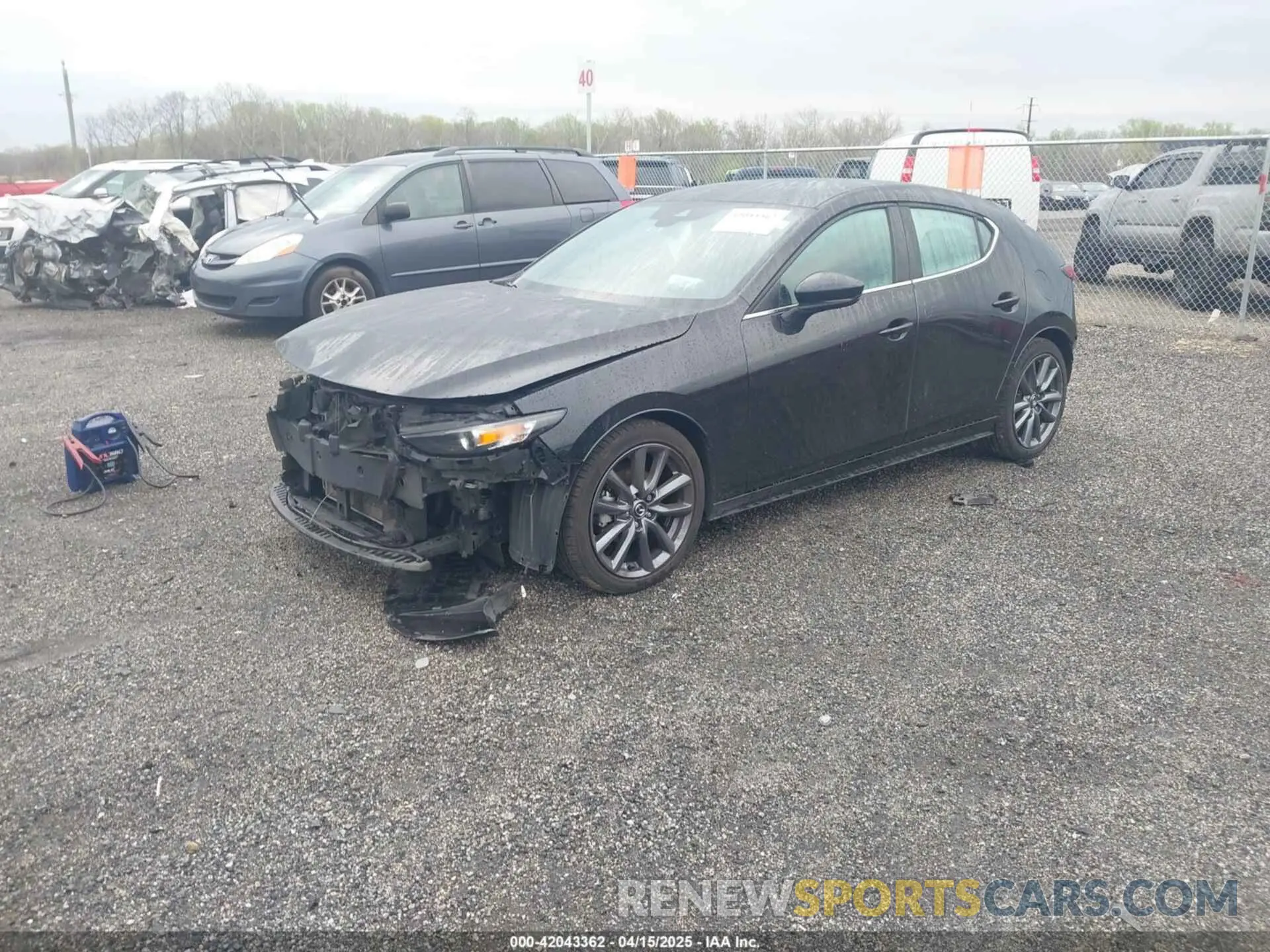 2 fotografías del automóvil dañado JM1BPAKL3M1314789 MAZDA MAZDA3 2021