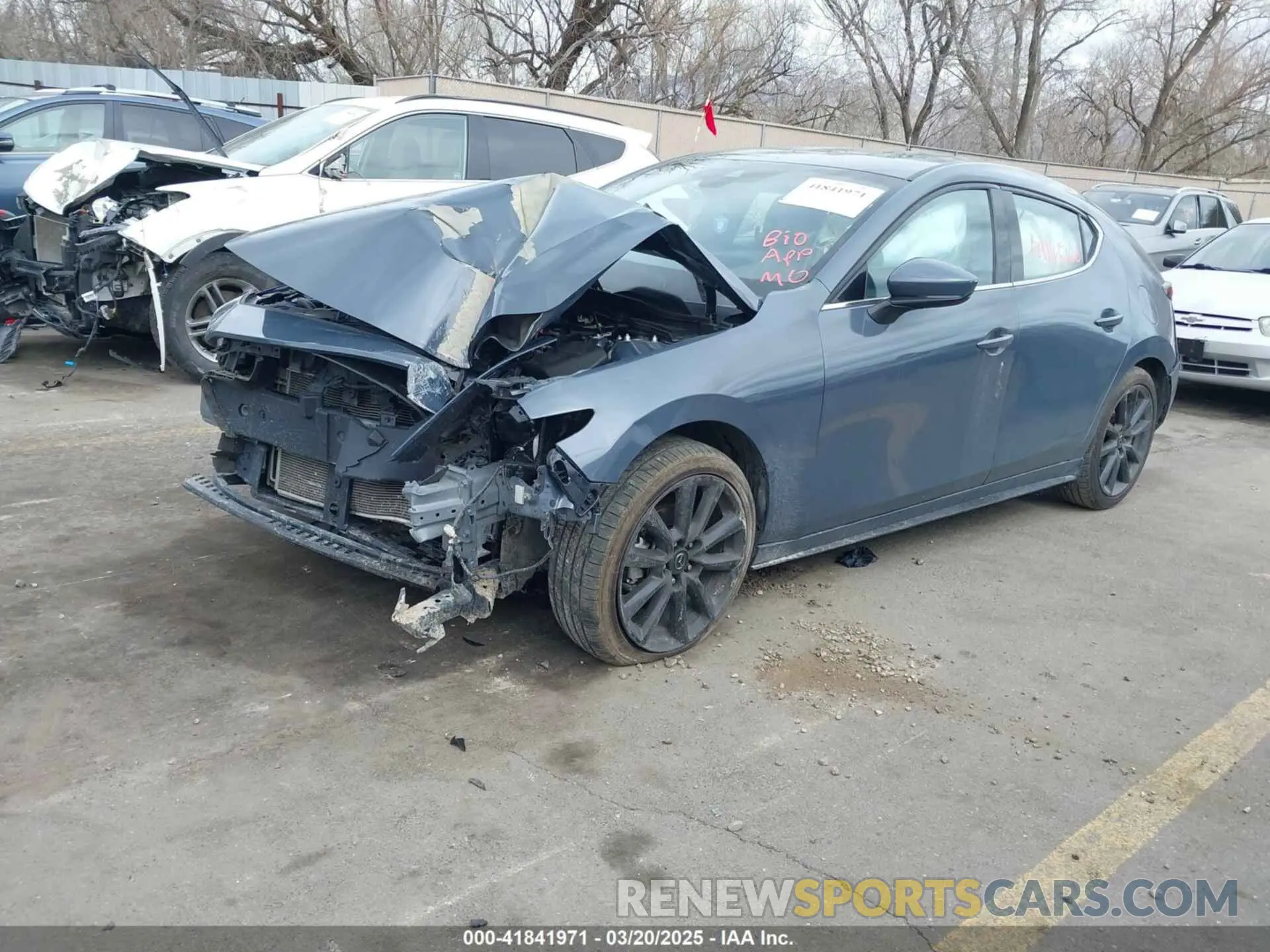 2 fotografías del automóvil dañado JM1BPAML1M1314092 MAZDA MAZDA3 2021