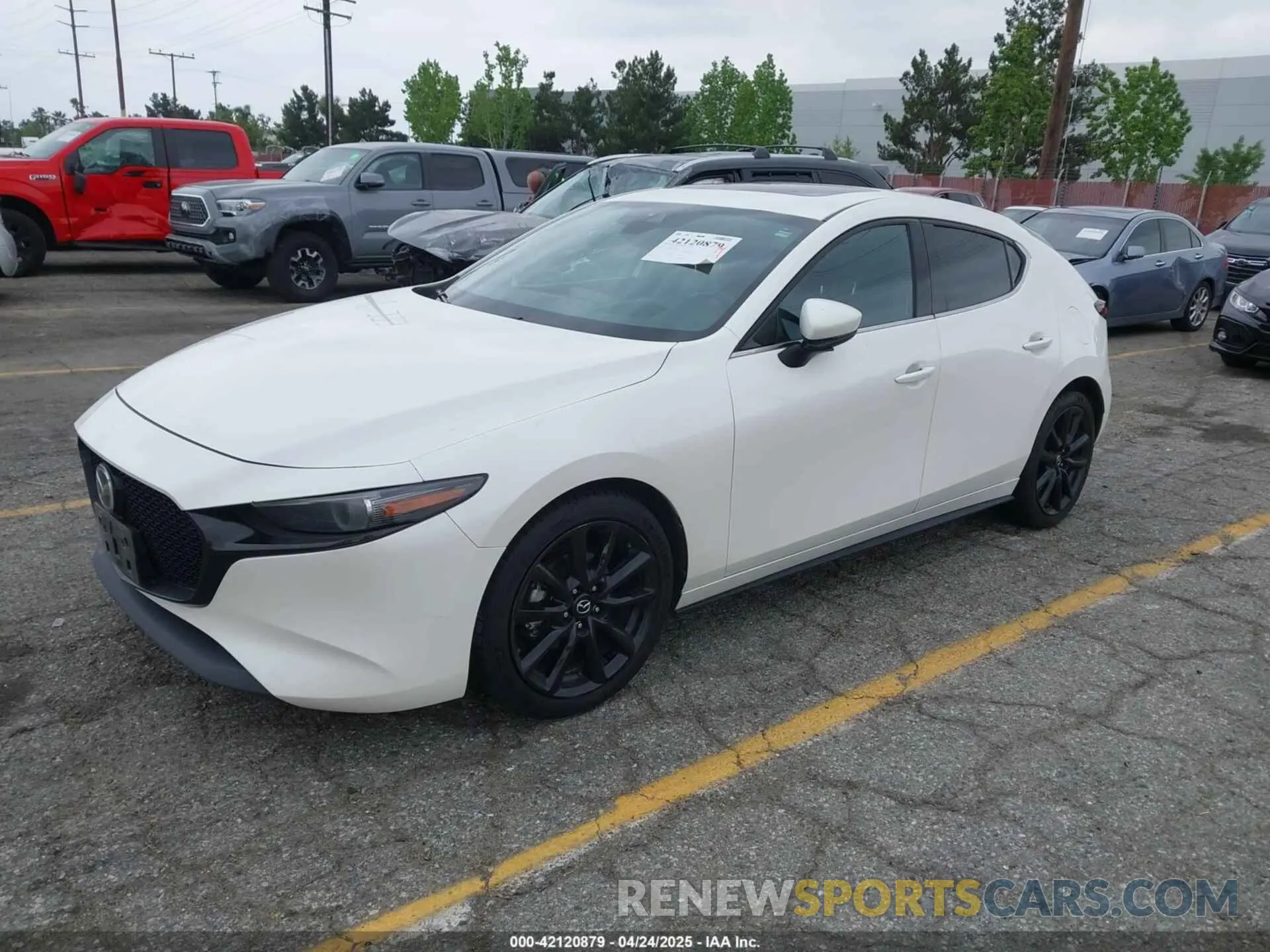 2 fotografías del automóvil dañado JM1BPAML3M1307029 MAZDA MAZDA3 2021