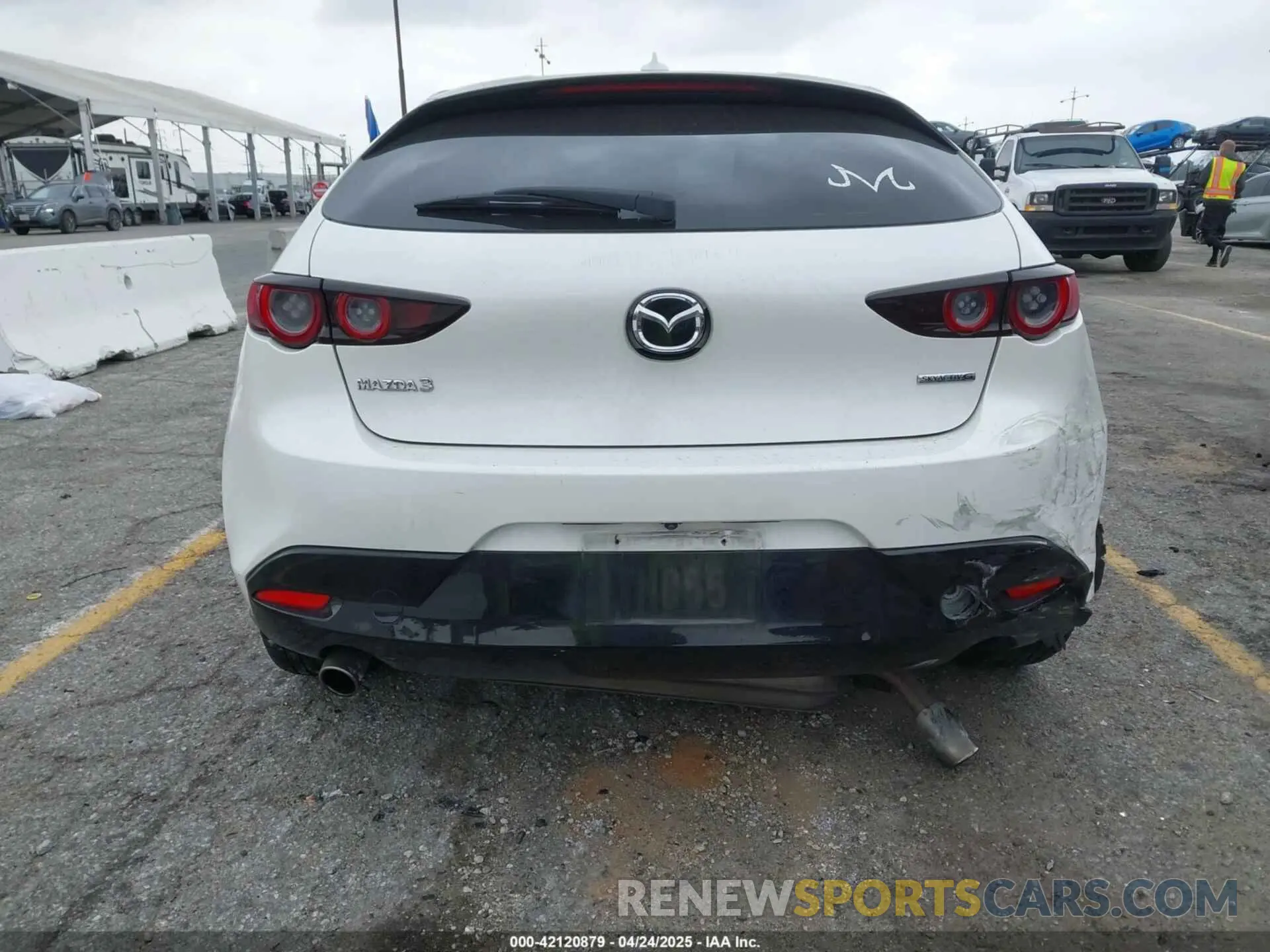 6 fotografías del automóvil dañado JM1BPAML3M1307029 MAZDA MAZDA3 2021