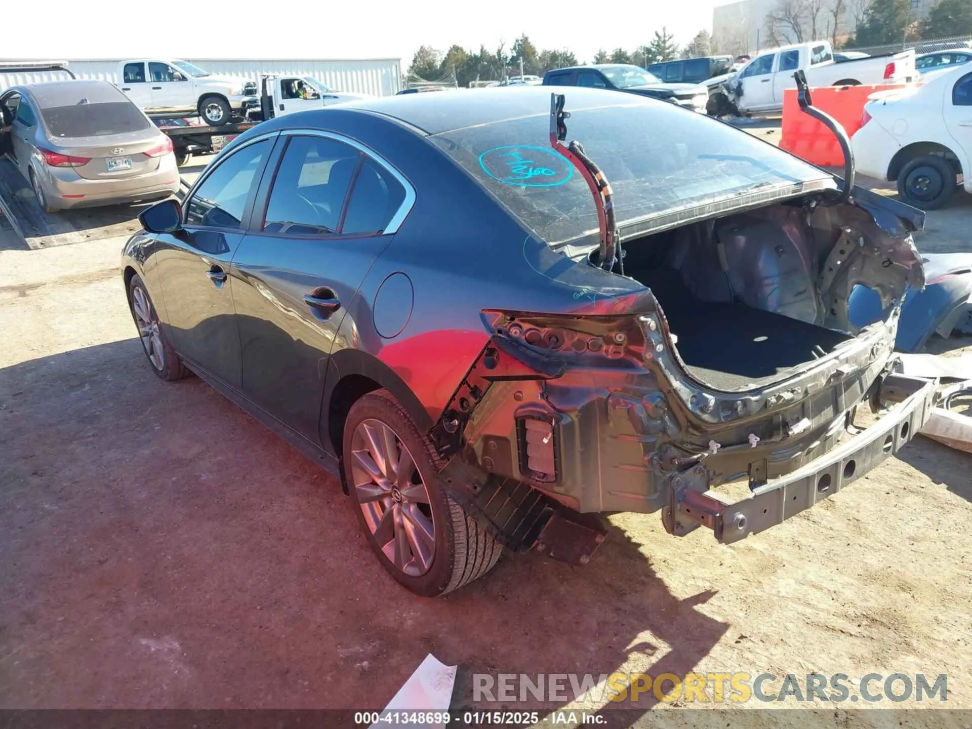 3 fotografías del automóvil dañado JM1BPBBL0M1329224 MAZDA MAZDA3 2021