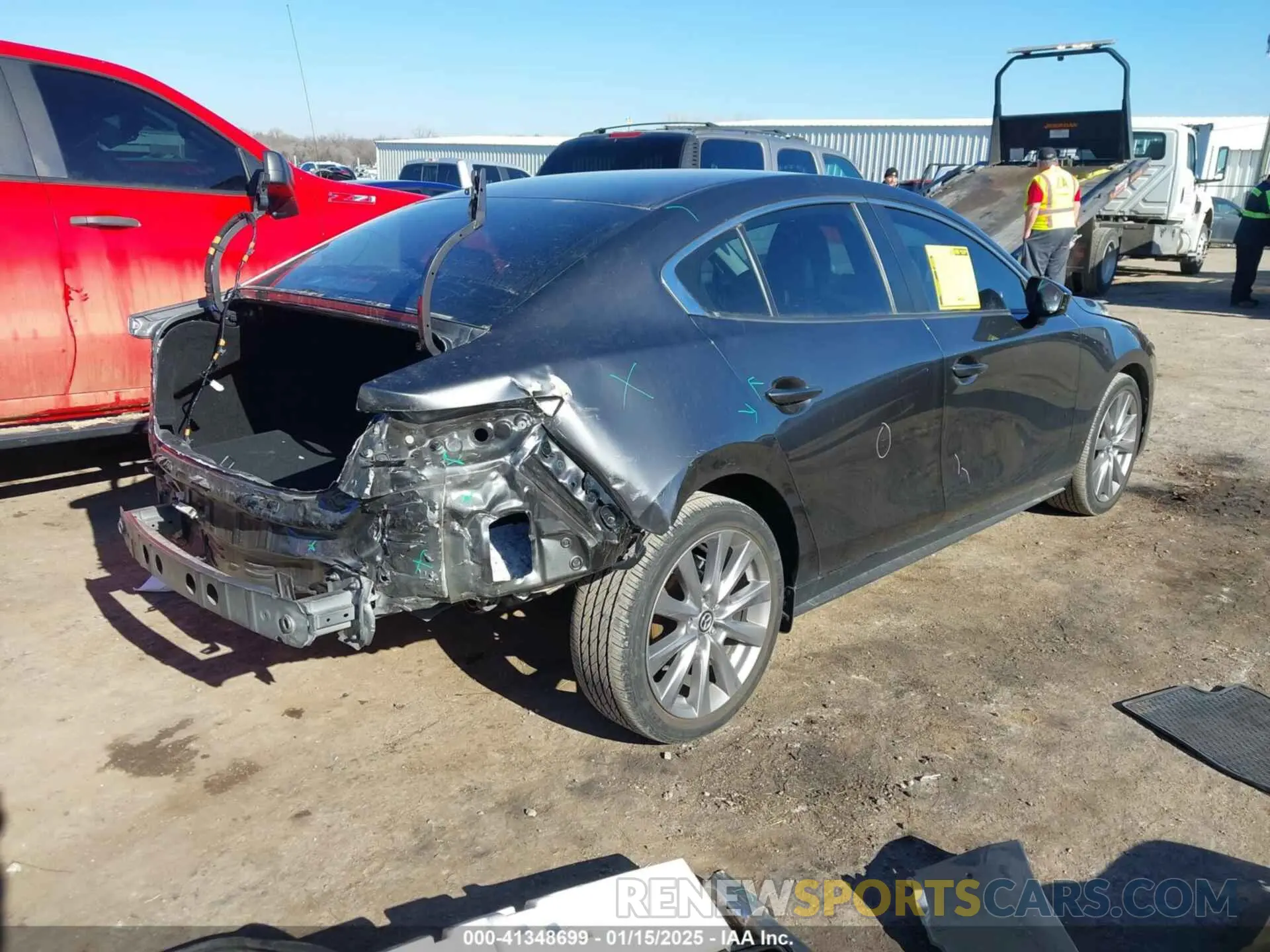 4 fotografías del automóvil dañado JM1BPBBL0M1329224 MAZDA MAZDA3 2021