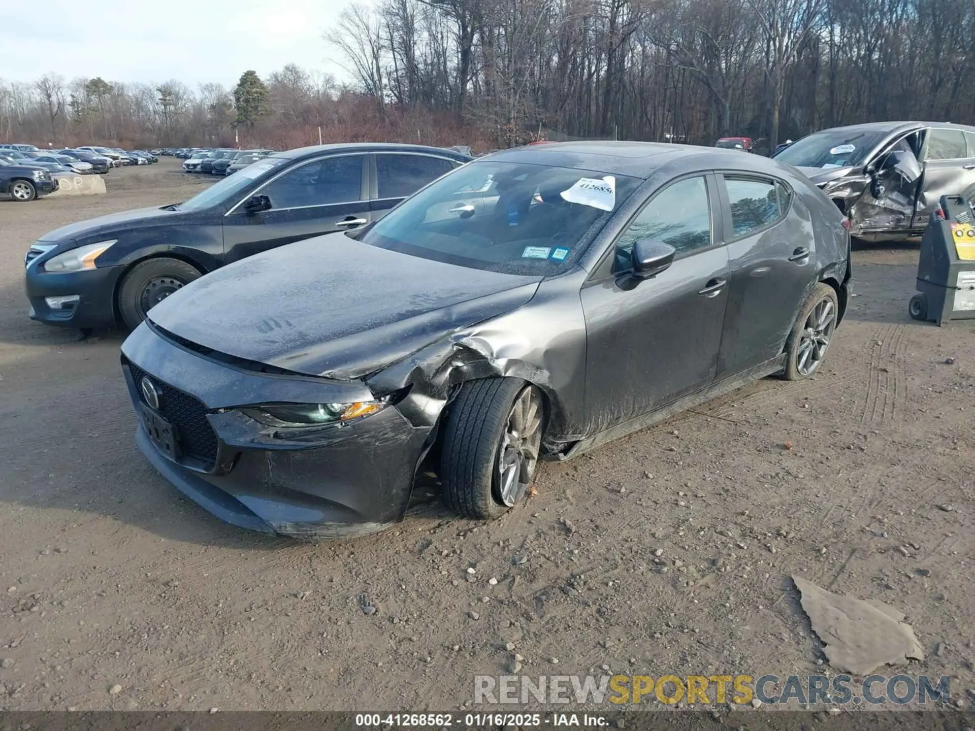 2 fotografías del automóvil dañado JM1BPBLLXM1403313 MAZDA MAZDA3 HATCHBACK 2021