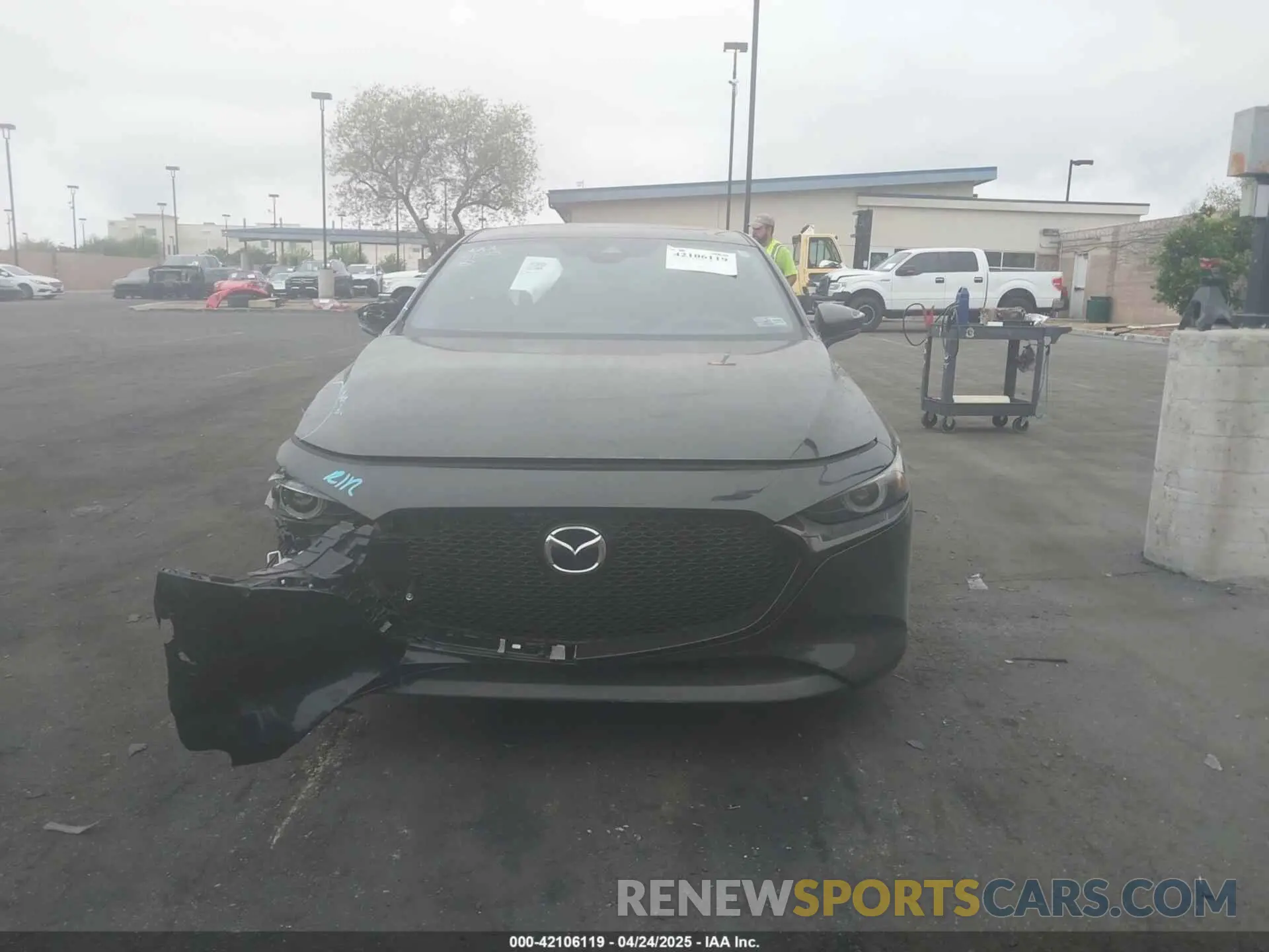 12 fotografías del automóvil dañado JM1BPBJY3P1604280 MAZDA MAZDA3 HATCHBACK 2023