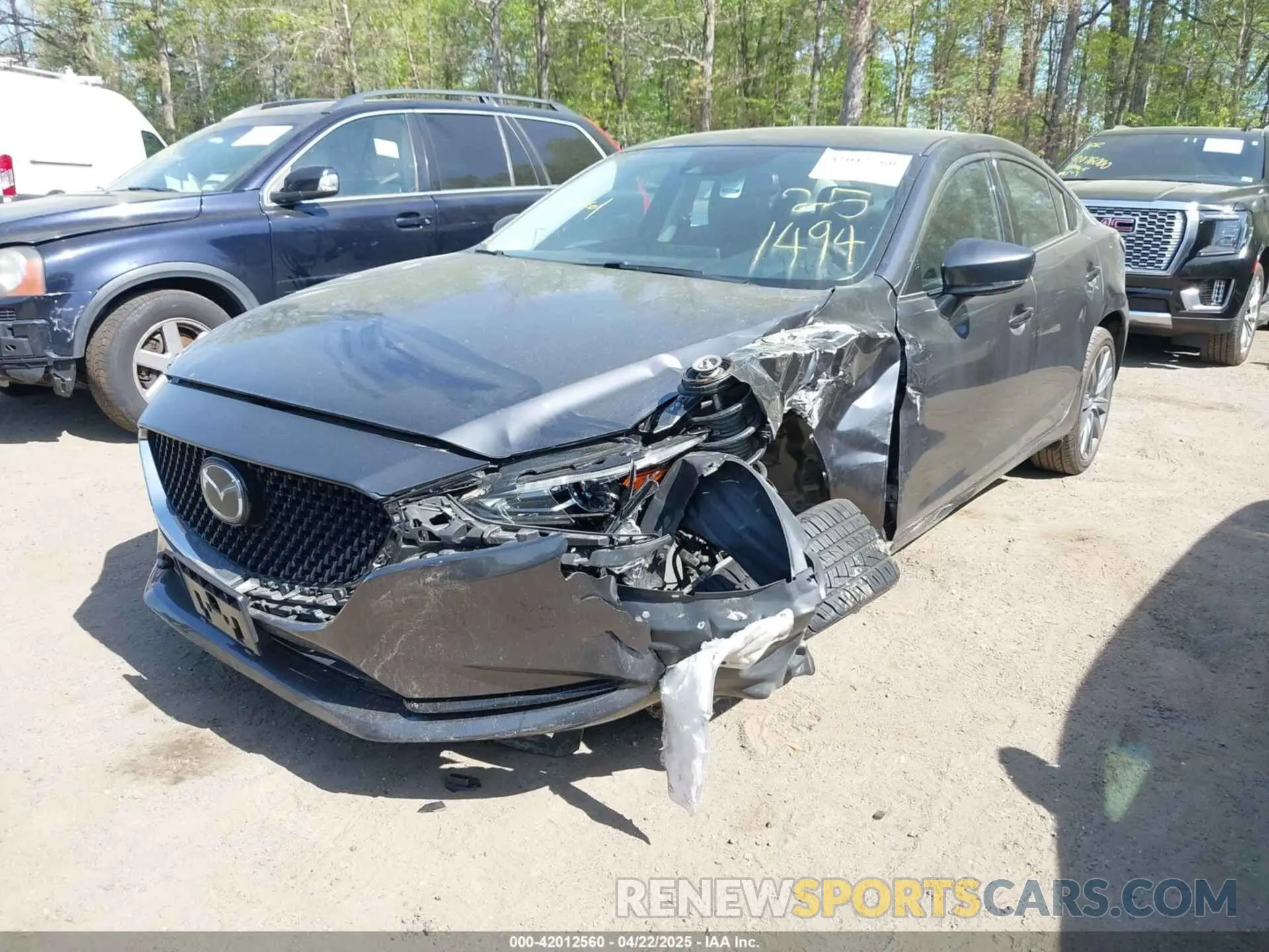 2 fotografías del automóvil dañado JM1GL1TY4M1600534 MAZDA MAZDA6 2021