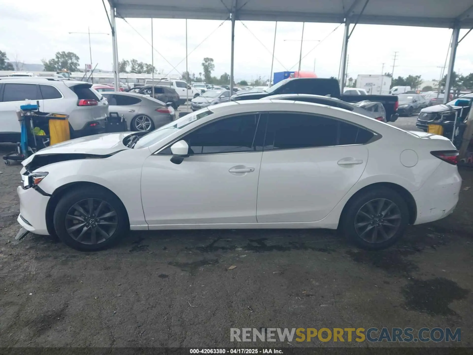 14 fotografías del automóvil dañado JM1GL1UM3M1610287 MAZDA MAZDA6 2021