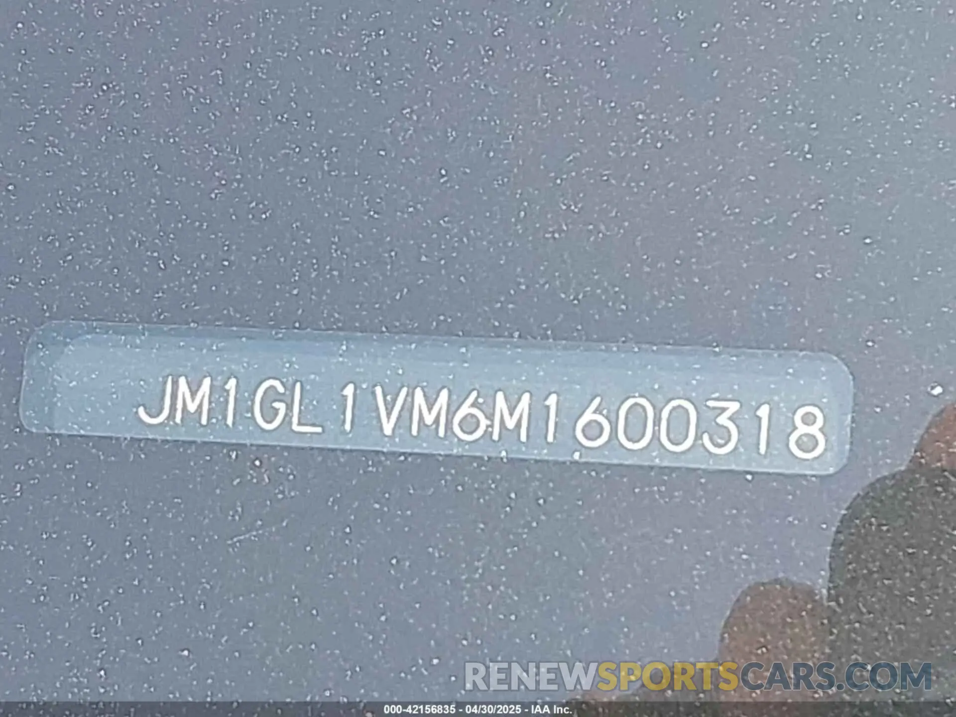 9 fotografías del automóvil dañado JM1GL1VM6M1600318 MAZDA MAZDA6 2021