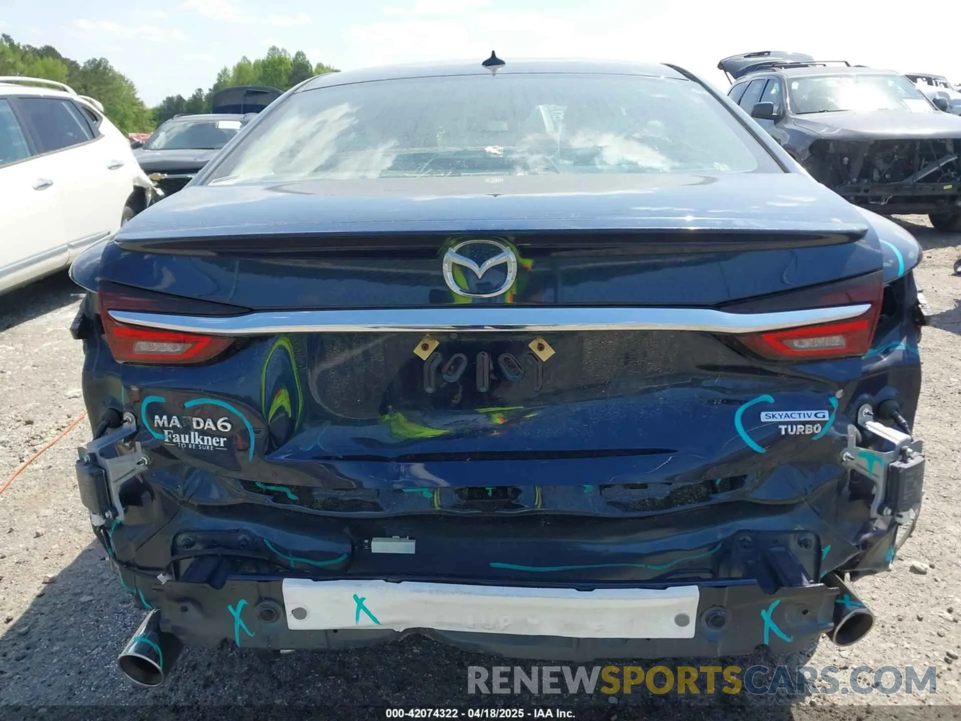 17 fotografías del automóvil dañado JM1GL1WY8M1613203 MAZDA MAZDA6 2021