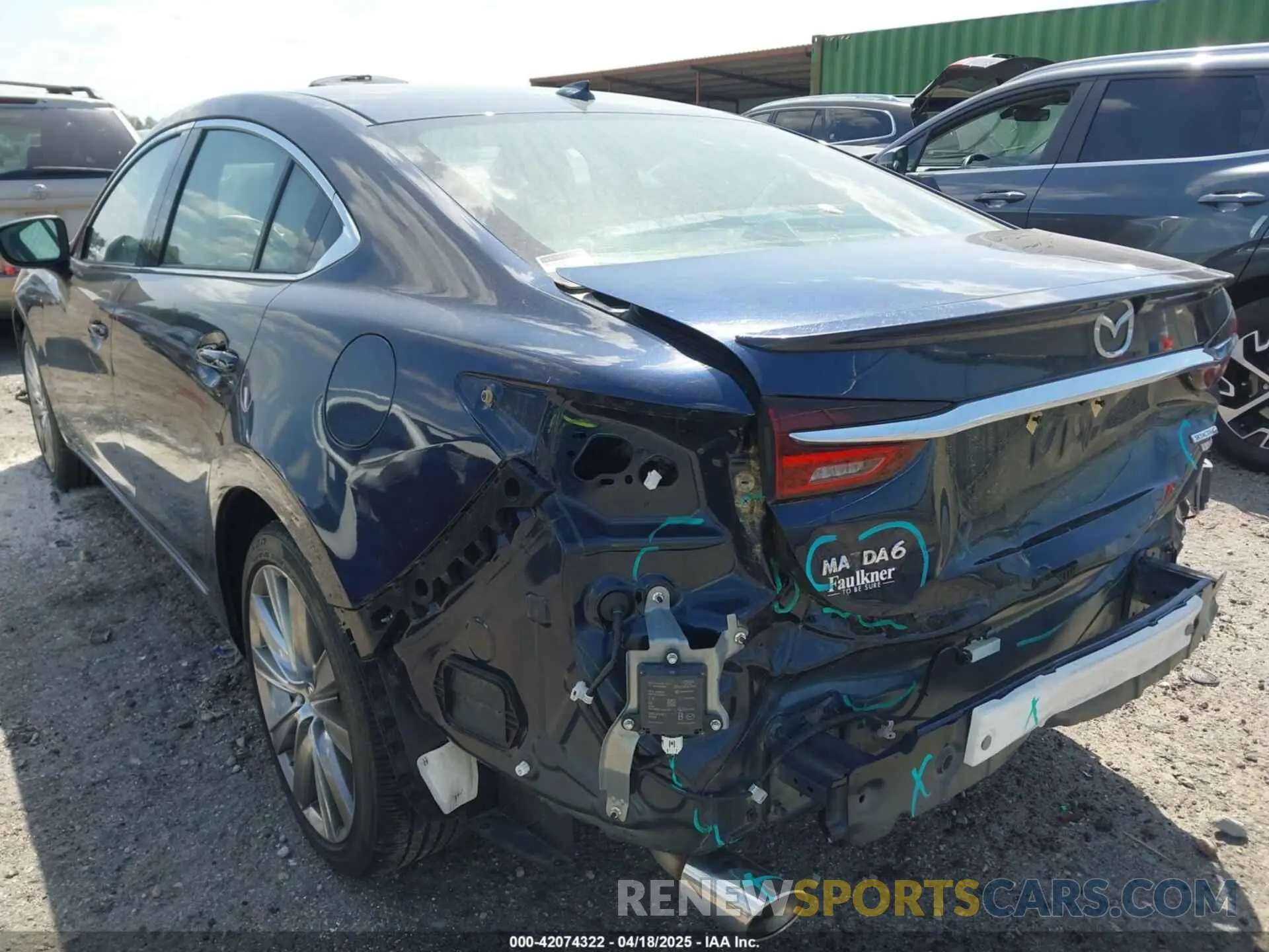 3 fotografías del automóvil dañado JM1GL1WY8M1613203 MAZDA MAZDA6 2021