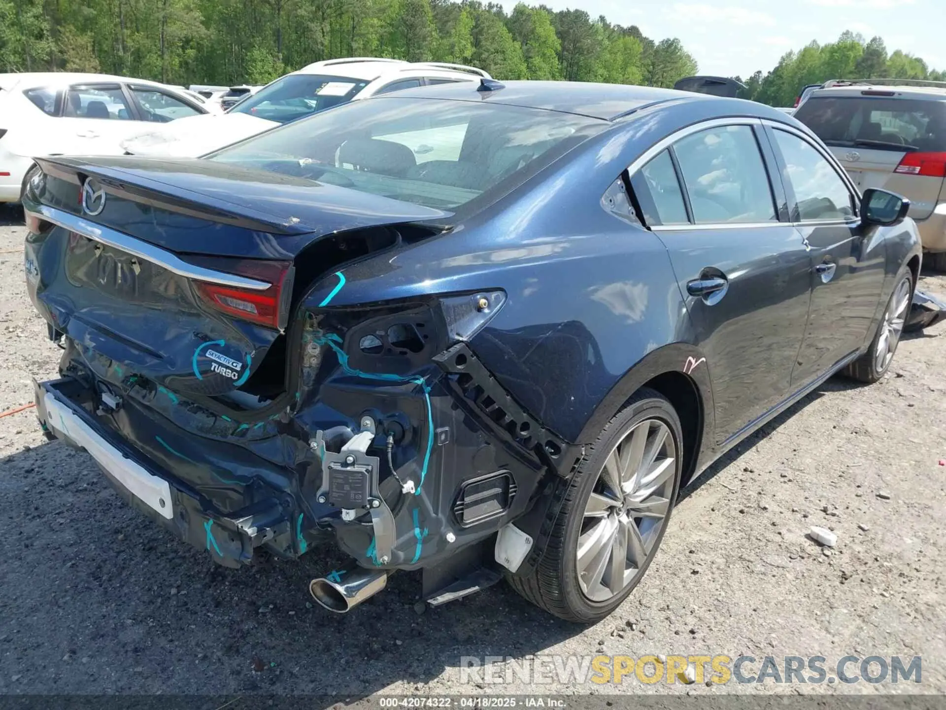 4 fotografías del automóvil dañado JM1GL1WY8M1613203 MAZDA MAZDA6 2021