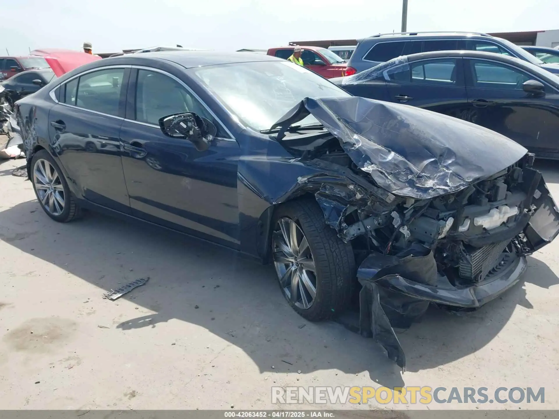1 fotografías del automóvil dañado JM1GL1WYXM1619858 MAZDA MAZDA6 2021