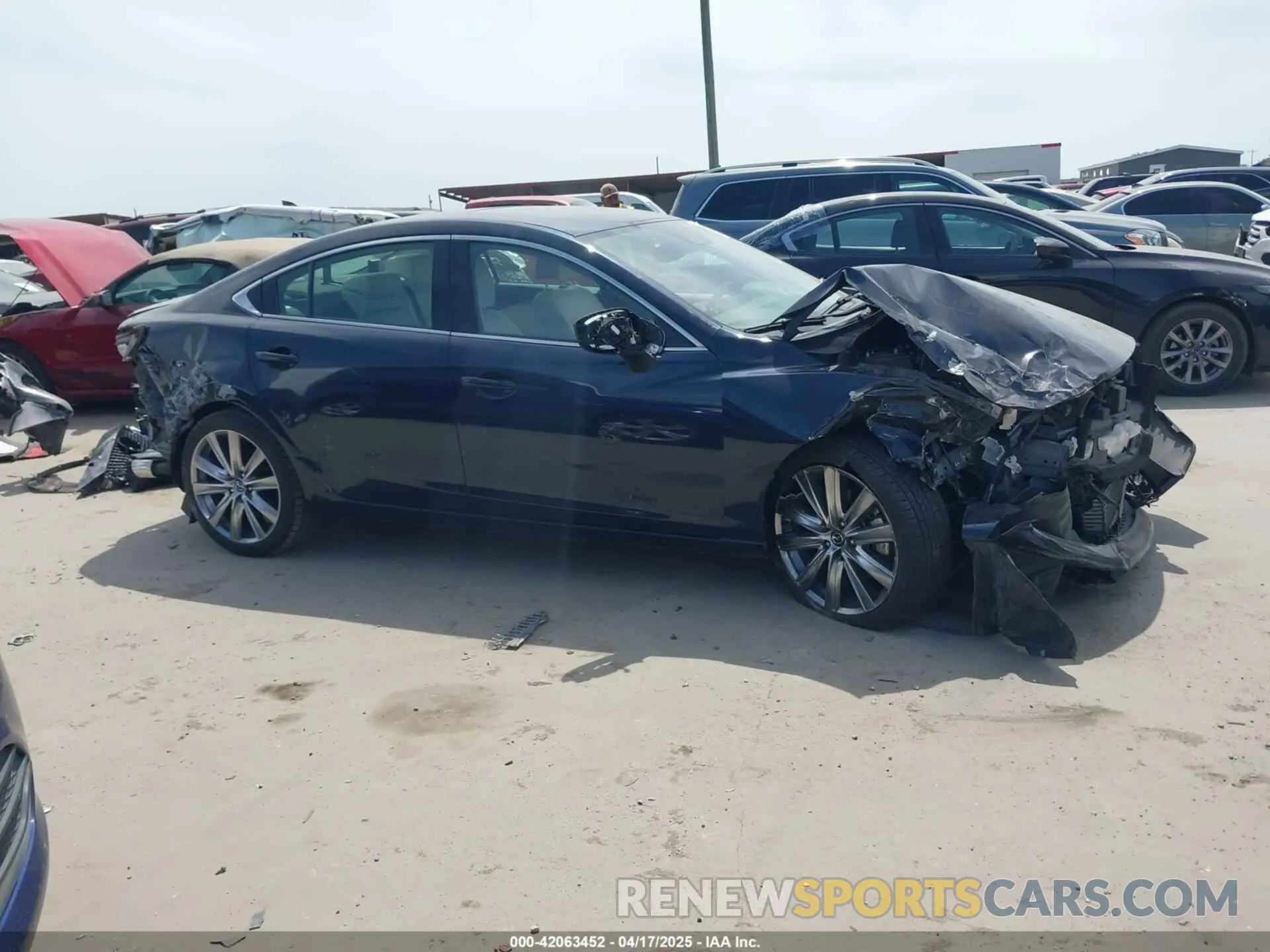 13 fotografías del automóvil dañado JM1GL1WYXM1619858 MAZDA MAZDA6 2021