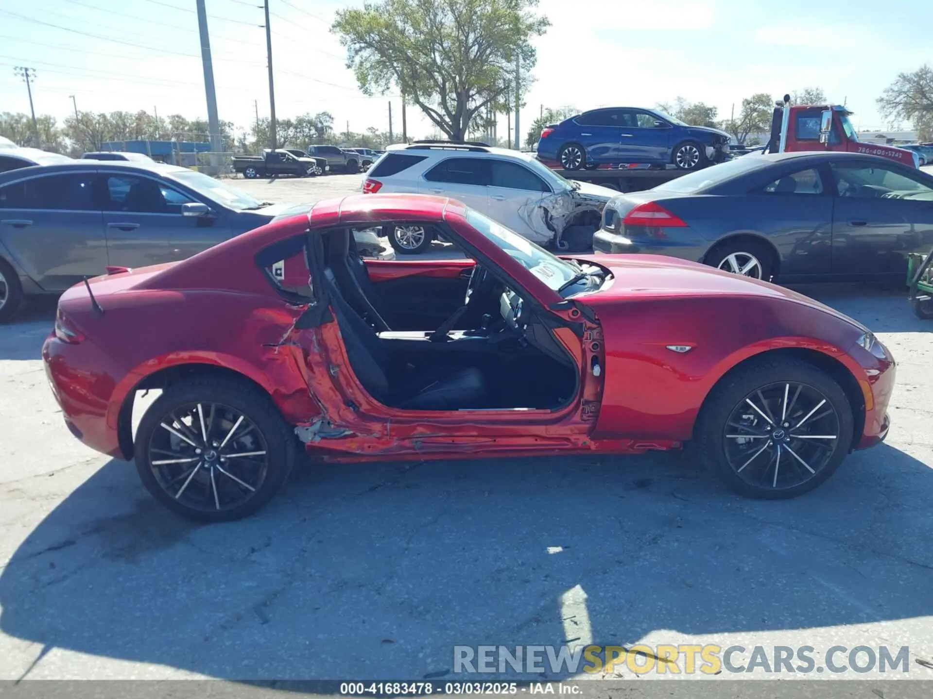 14 fotografías del automóvil dañado JM1NDAM72R0601530 MAZDA MX-5 MIATA RF 2024
