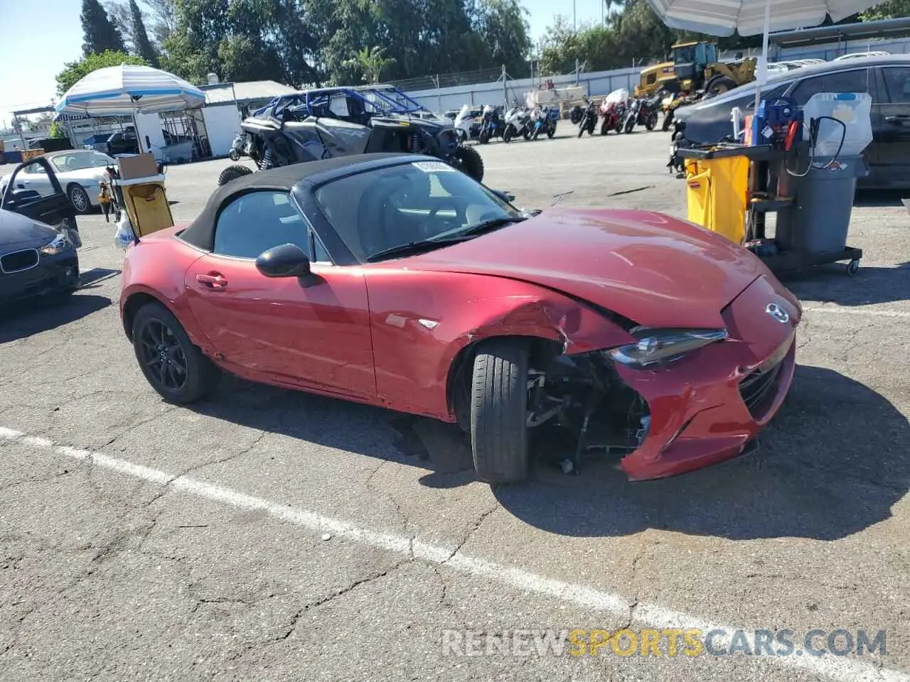 4 fotografías del automóvil dañado JM1NDAB77K0303256 MAZDA MX5 2019
