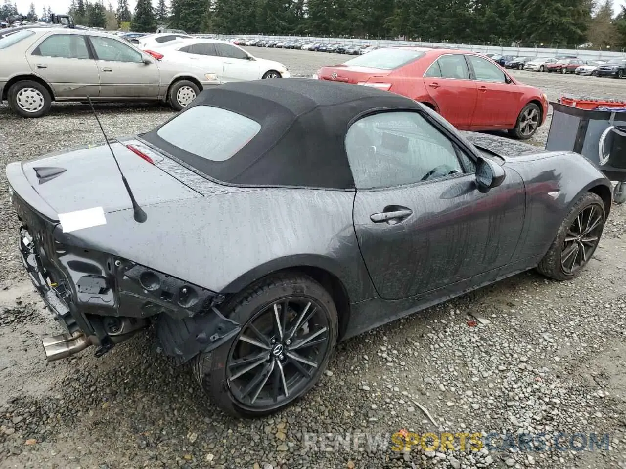 3 fotografías del automóvil dañado JM1NDAD78R0602844 MAZDA MX5 2024