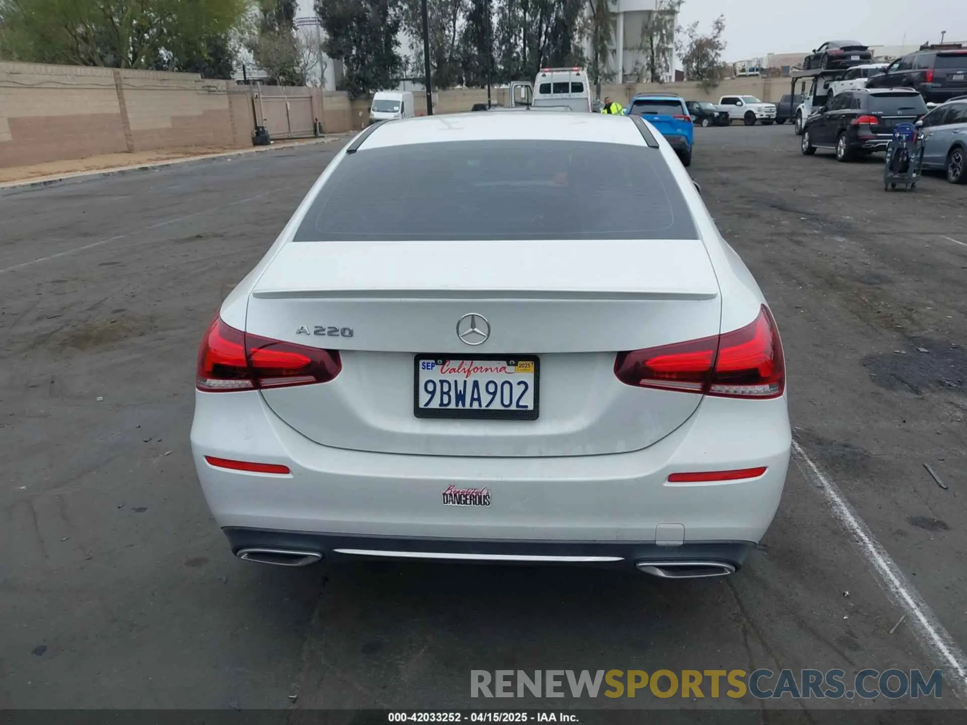 17 fotografías del automóvil dañado WDD3G4EB3KW027838 MERCEDES-BENZ A 220 2019